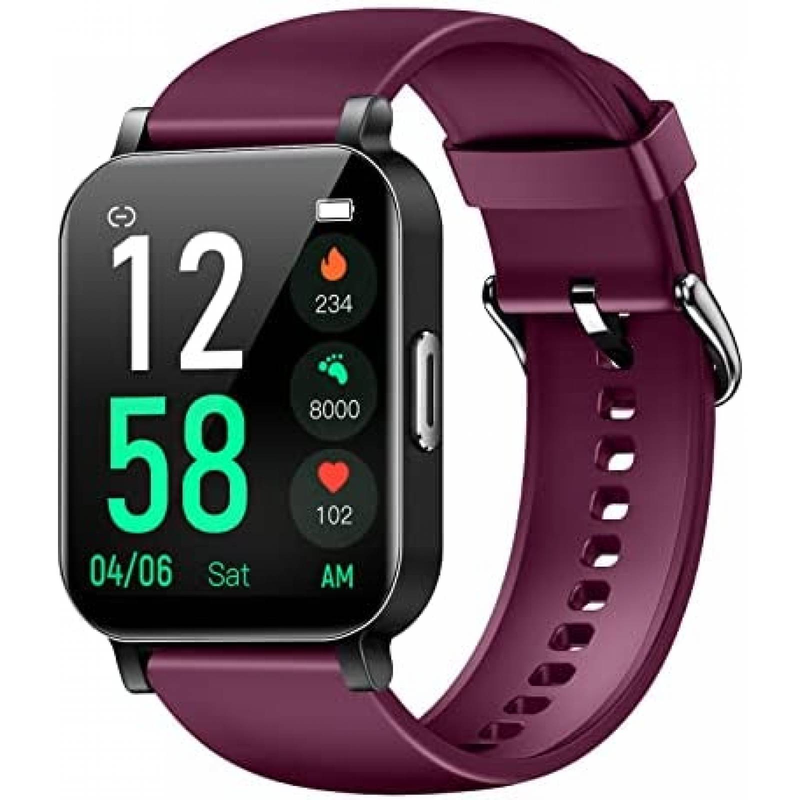 Smartwatch EURANS de 1.4 IP68 para Android iOS Morado