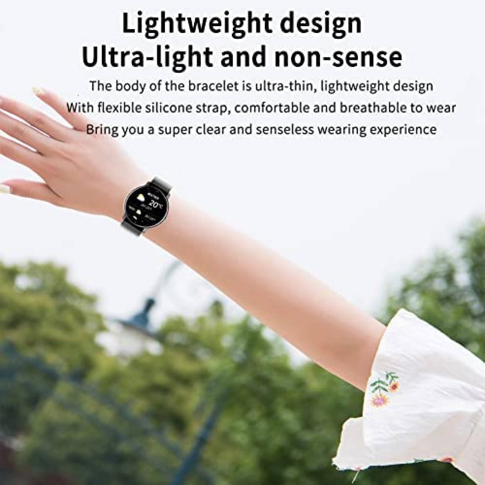 Smartwatch CARYWON 1.28'' IP67 Comp. Android/iOS -Negro