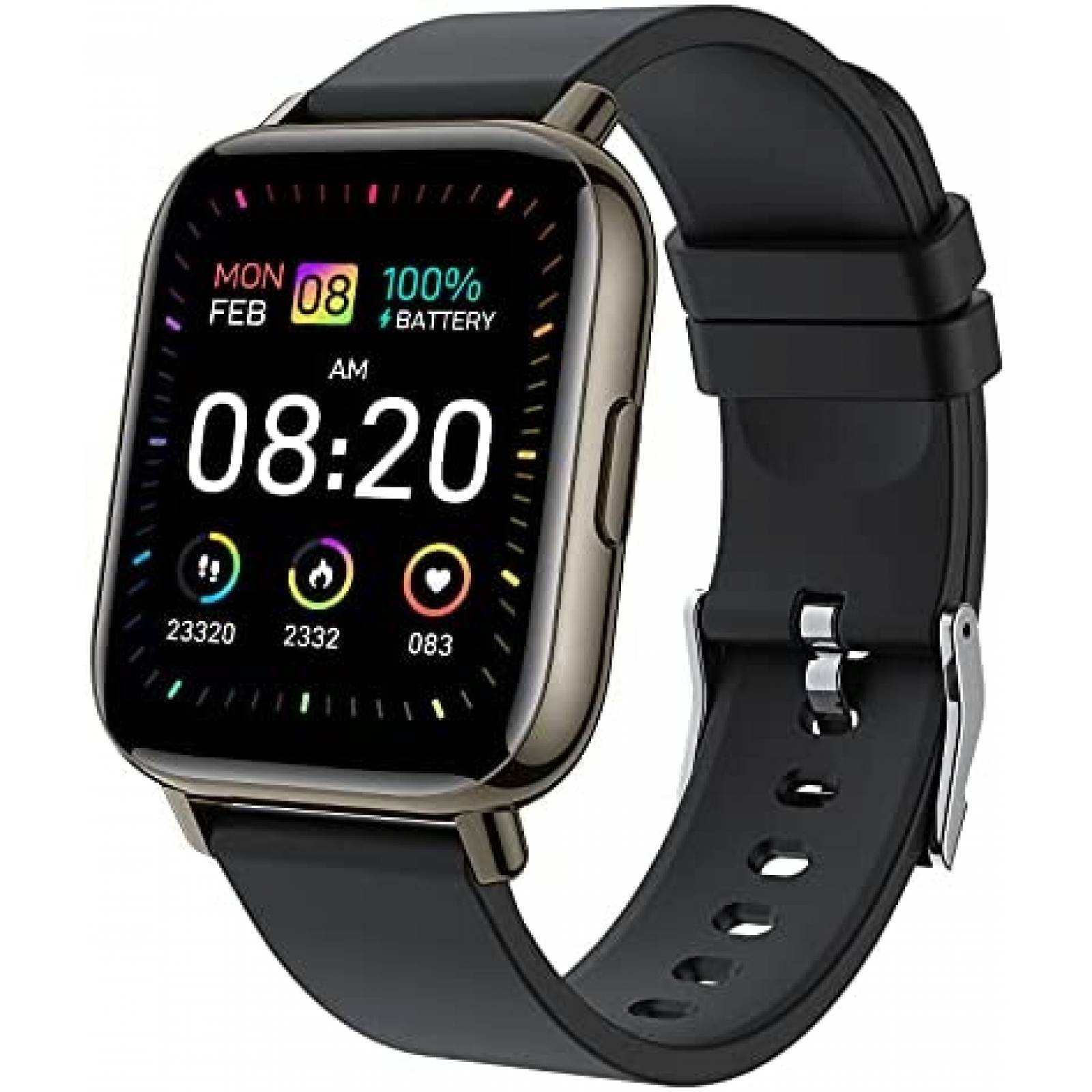 Smartwatch Fitness Donerton de 1.69'' con GPS -Negro