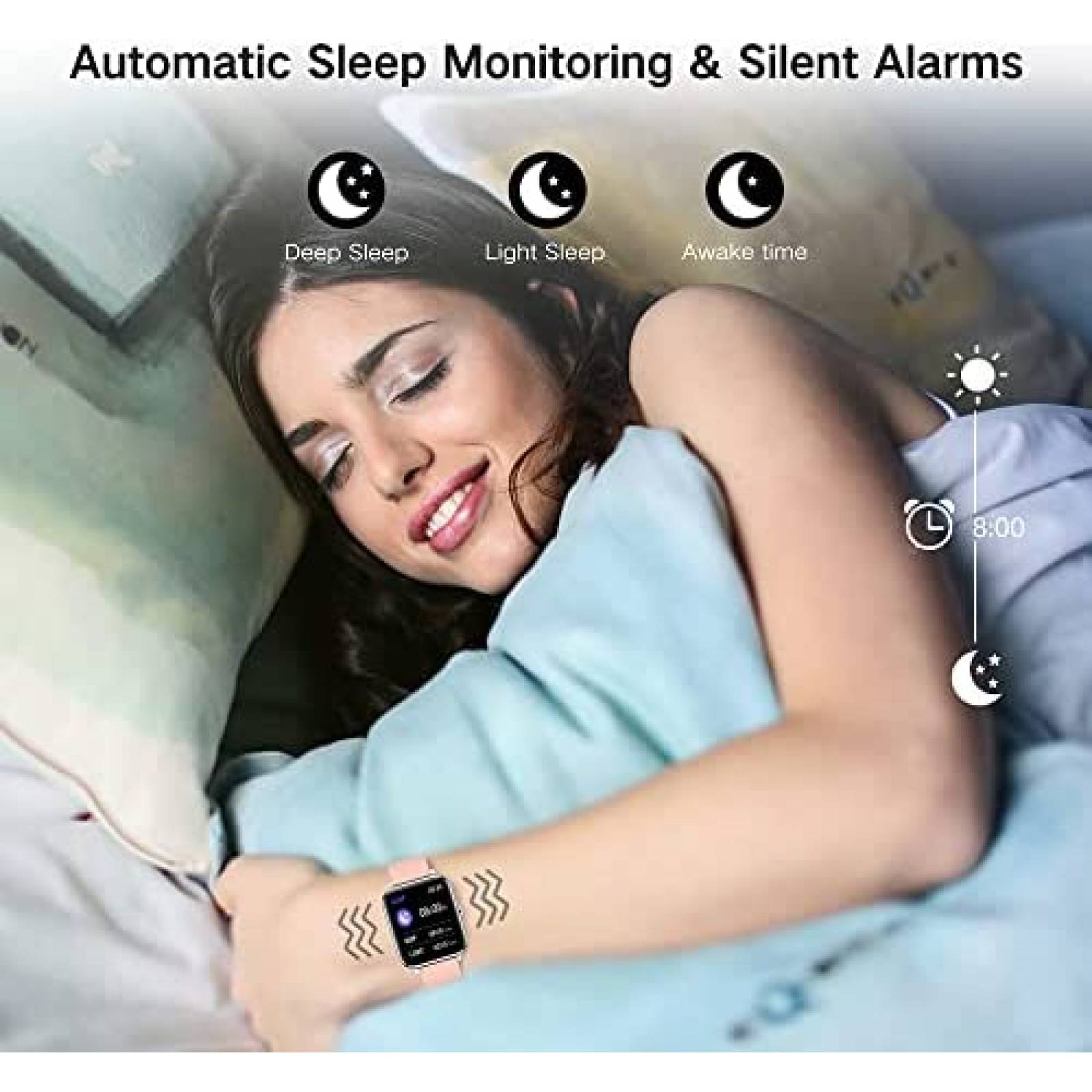 Smartwatch Fitness Donerton de 1.4'' TFT LCD IP67 -Rosa