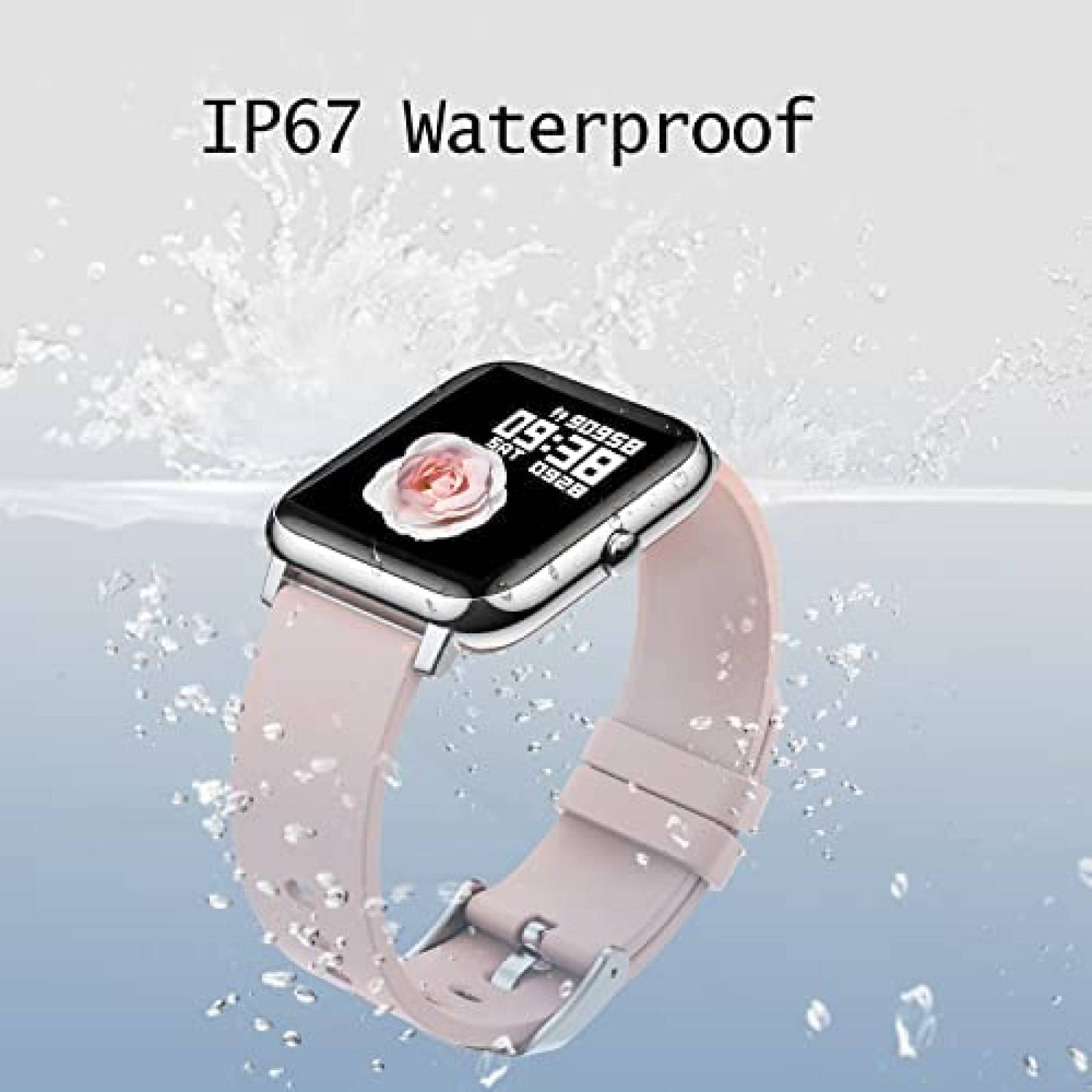 Smartwatch Fitness Donerton de 1.4'' TFT LCD IP67 -Rosa