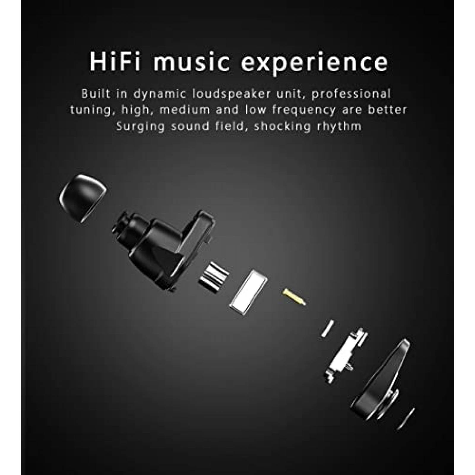 Smartwatch 2 en 1 Sudroid con Auriculares Bluetooth -Negro