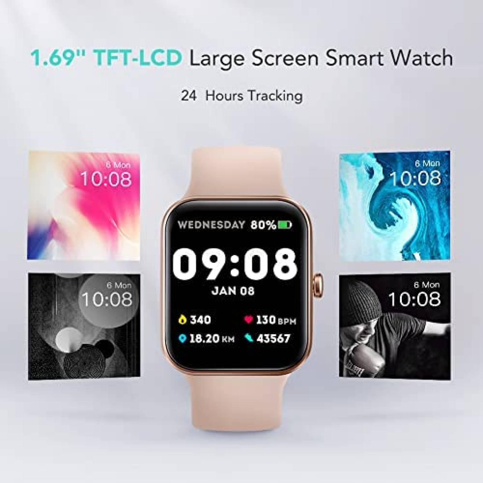 Smart Watch SKG Rastreador Actividad Fisica Pantalla Tactil