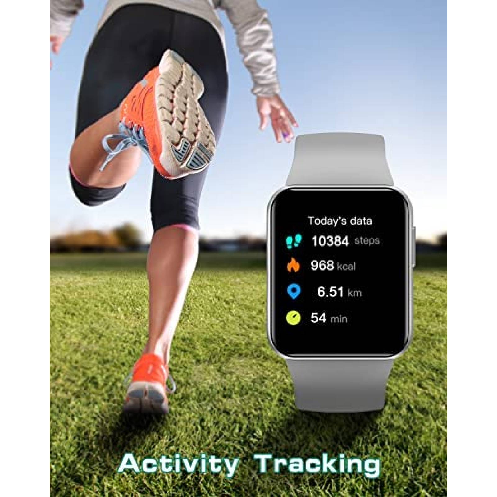 Smartwatch GRV 1.4'' HD Tactil IP68 con HR/SpO2 -Gris