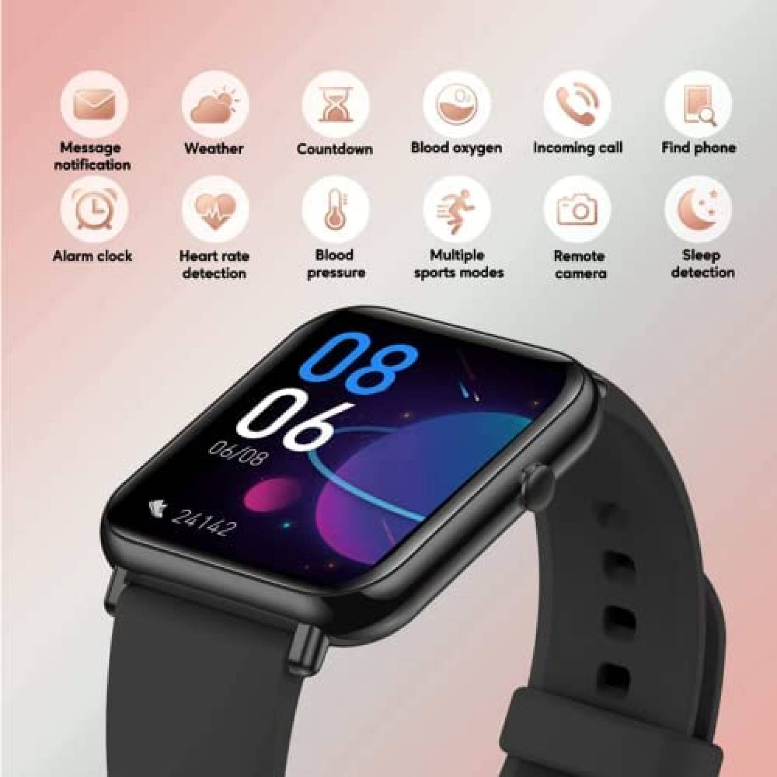 Smart Watch ZILSPY Rastreador De Actividad Fisica 1.69''