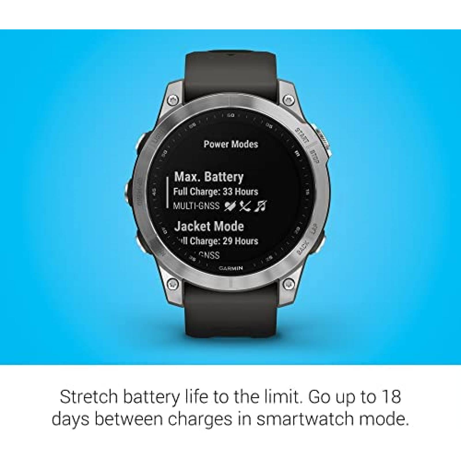 Smartwatch Garmin fenix 7 con GPS Pantalla Tactil -Gris