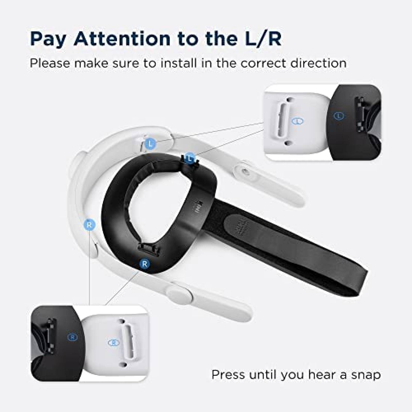 Protector Facial KIWI para Oculus/Meta Quest 2 -Negro
