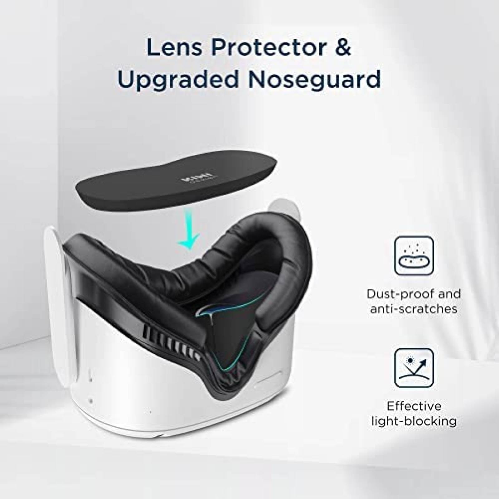 Protector Facial KIWI para Oculus/Meta Quest 2 -Negro