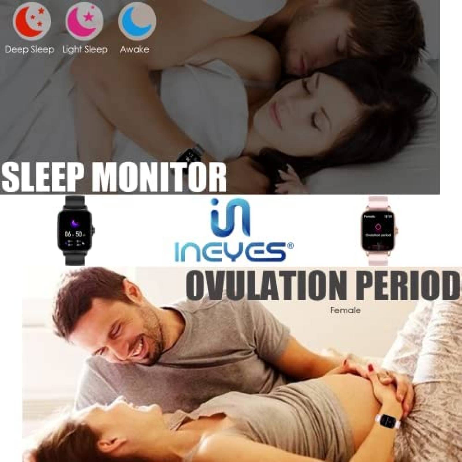 Smart Watch INEYES Resistente al Agua Receptor de Actividad