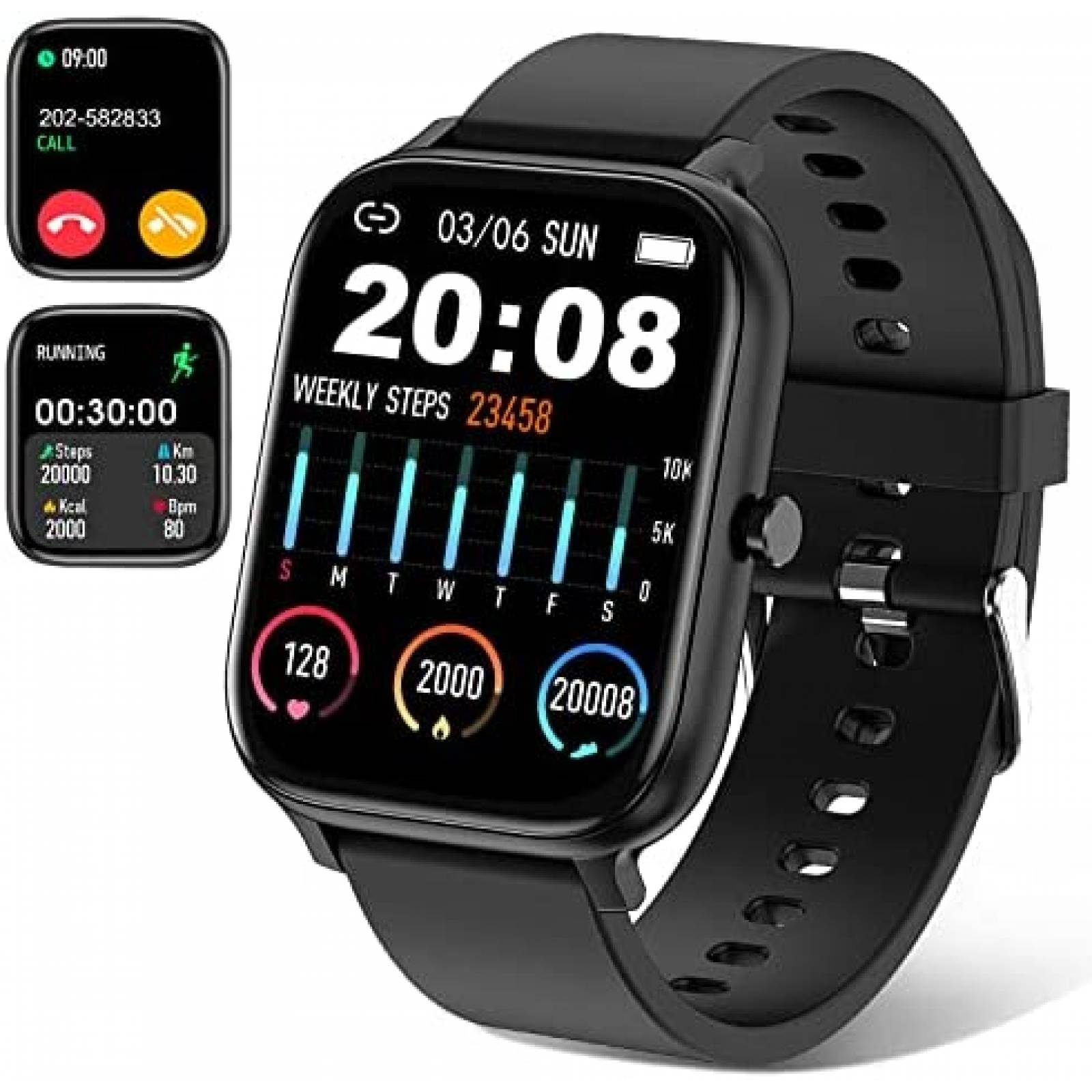 Smartwatch TORJALPH 1.69'' Tactil para Hombre -Negro