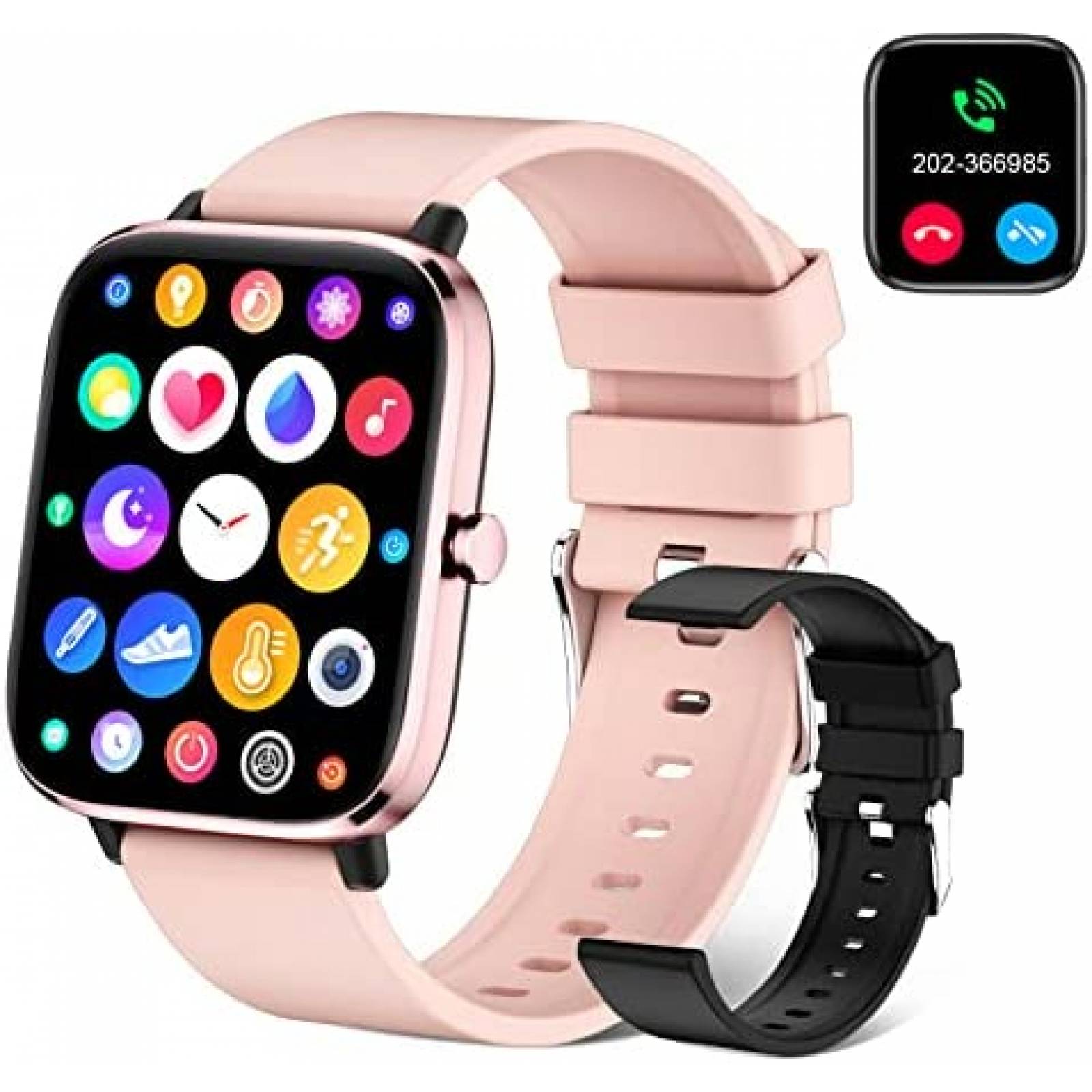 Smartwatch Choiknbo de 1.69'' Full Touch IP68 -Rosa