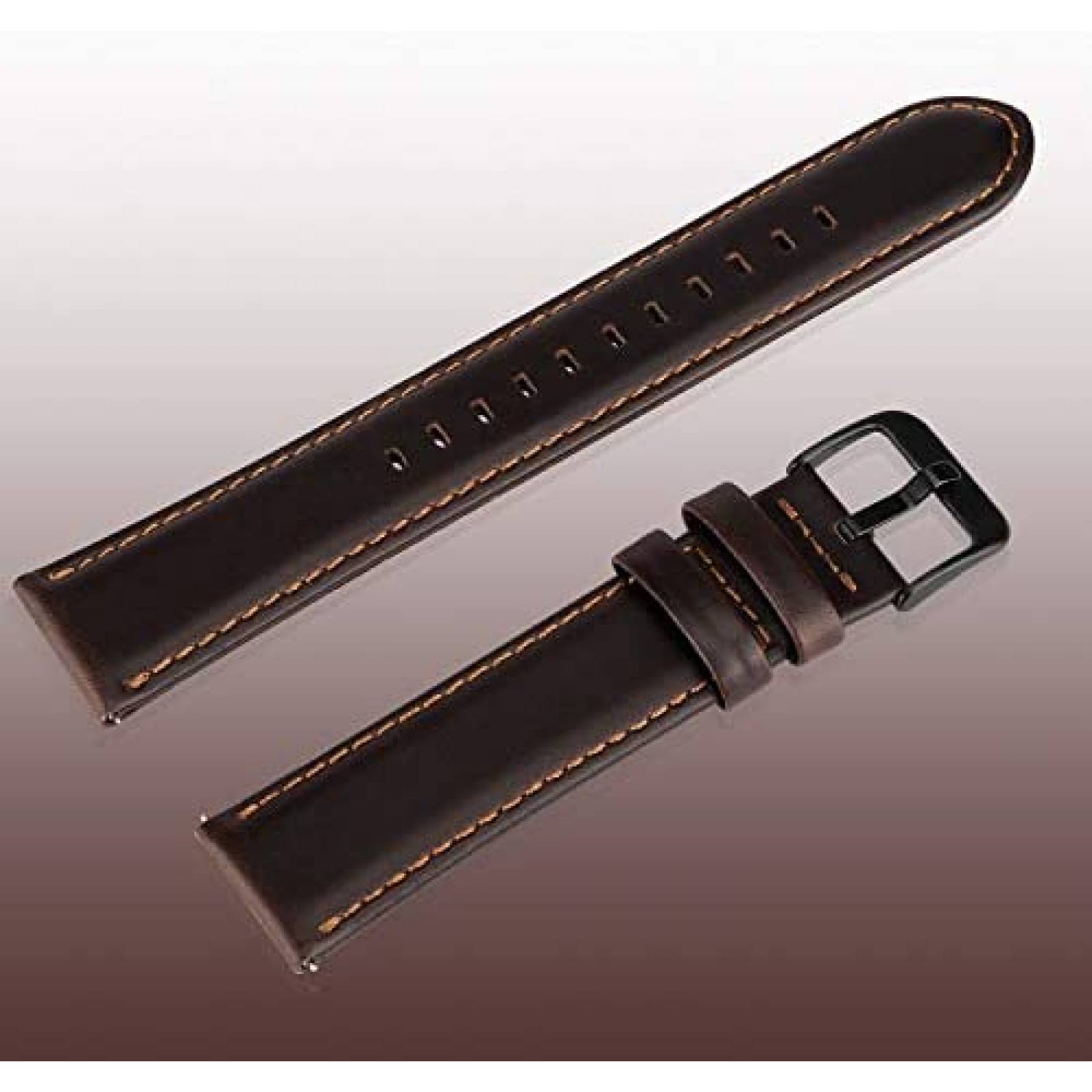 Correa de Piel MroTech para Samsung Galaxy Watch 3 -Café