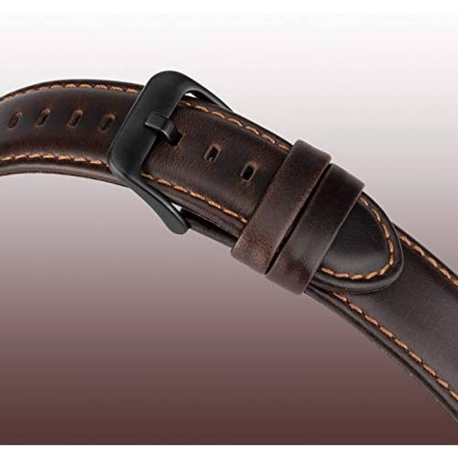 Correa de Piel MroTech para Samsung Galaxy Watch 3 -Café