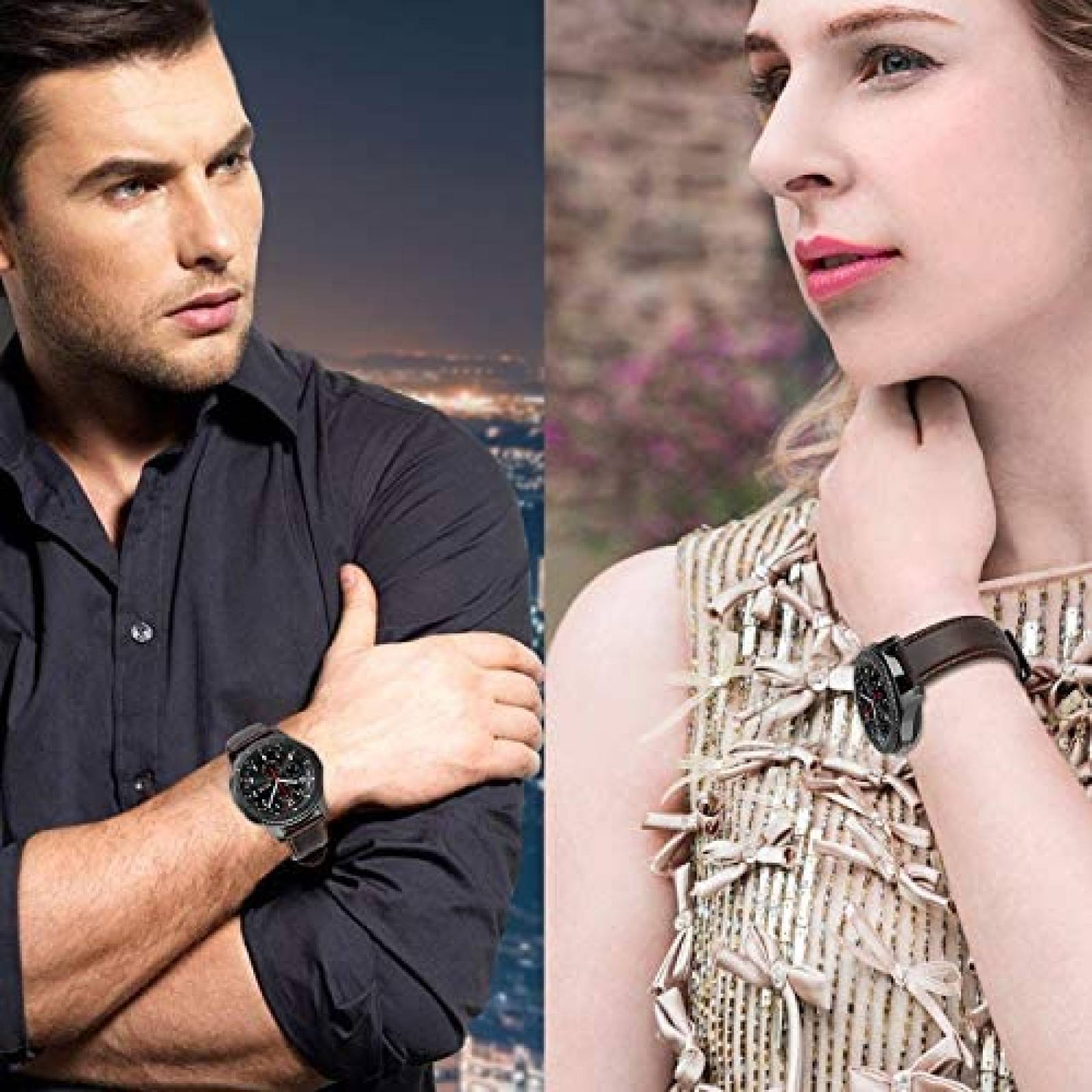 Correa de Piel MroTech para Samsung Galaxy Watch 3 -Café