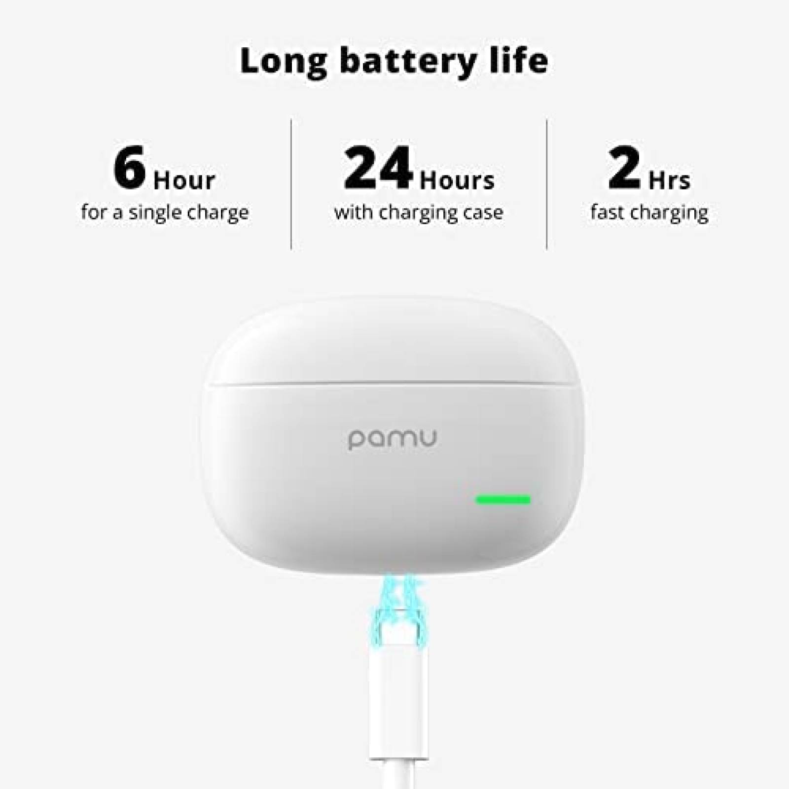 Auriculares Bluetooth Pamu Cancelacion Ruido Con Estuche