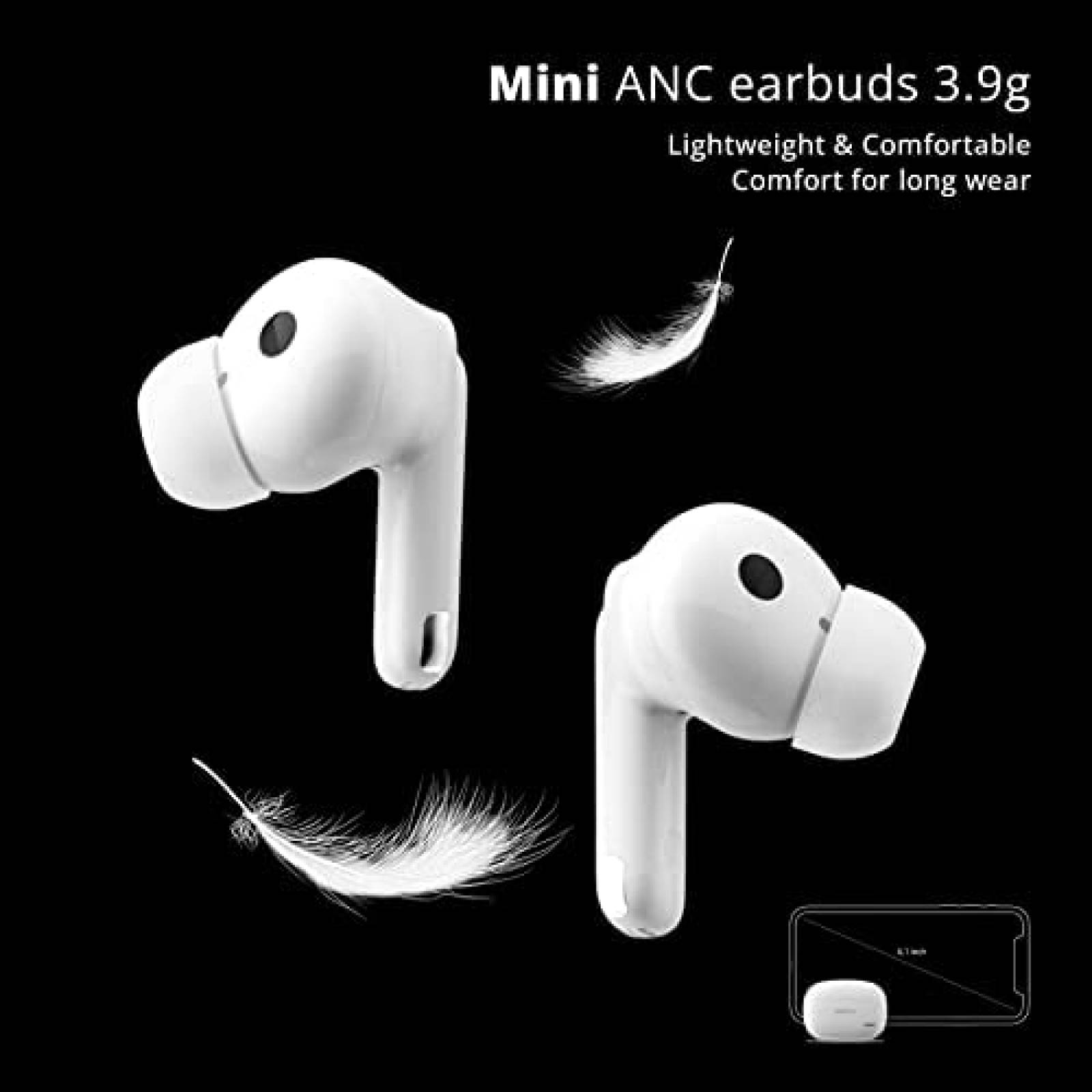 Auriculares Bluetooth Pamu Cancelacion Ruido Con Estuche