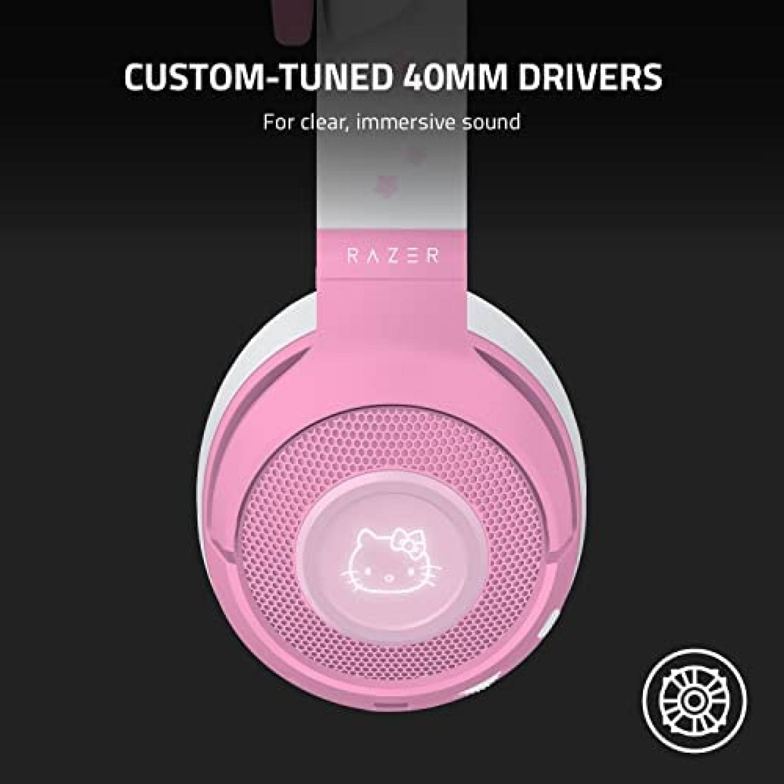 Headset Bluetooth Razer Kraken de Baja Latencia -Rosa