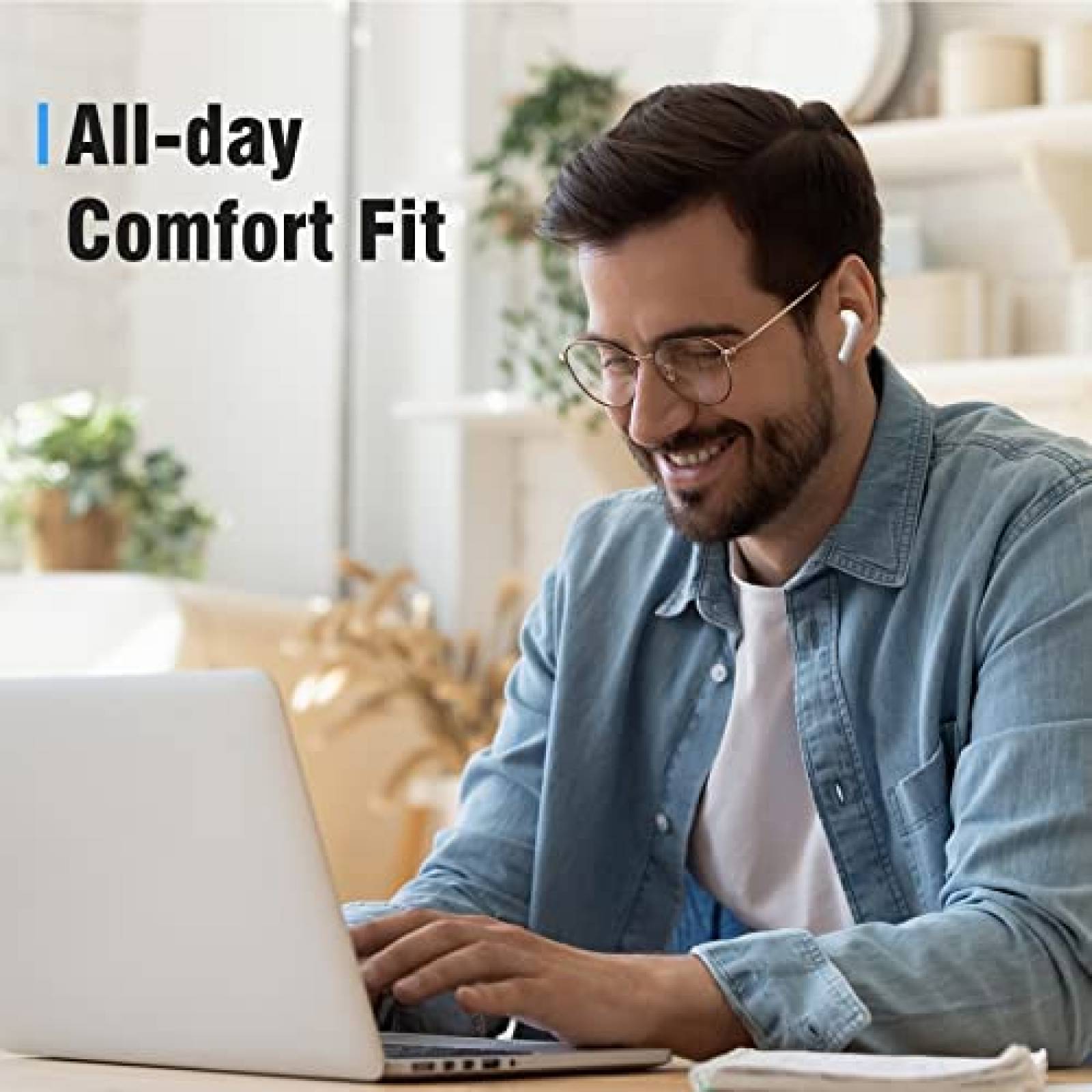 Auriculares Bluetooth 5.0 Chof IPX6 de Sonido 9D -Blanco