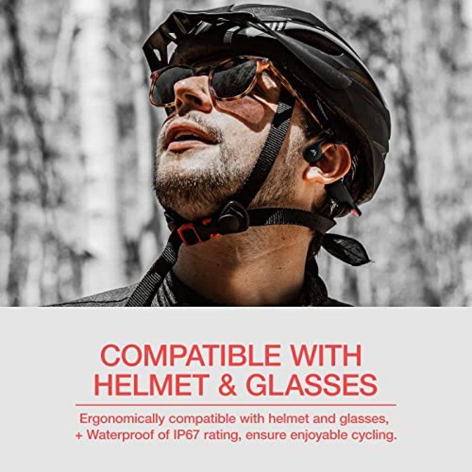 Auriculares de Collar Hostena Bluetooth 5.3 IP67 -Negro