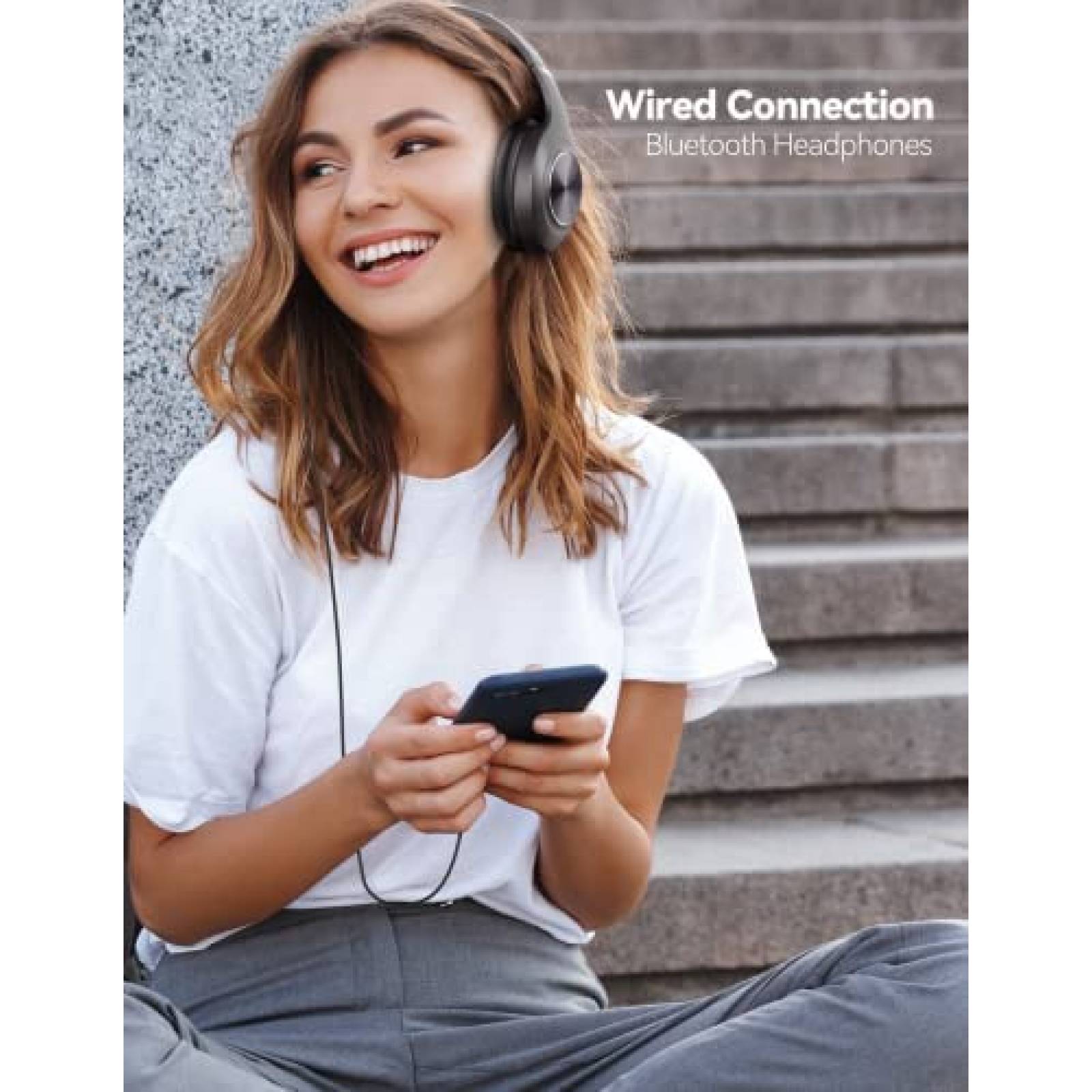 Auriculares TECKNET Inalambricos Plegables con Microfono