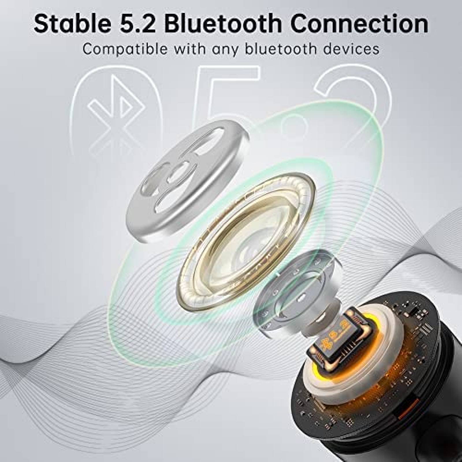 Auriculares UXD con Banda para el Cuello IPX6 Negro