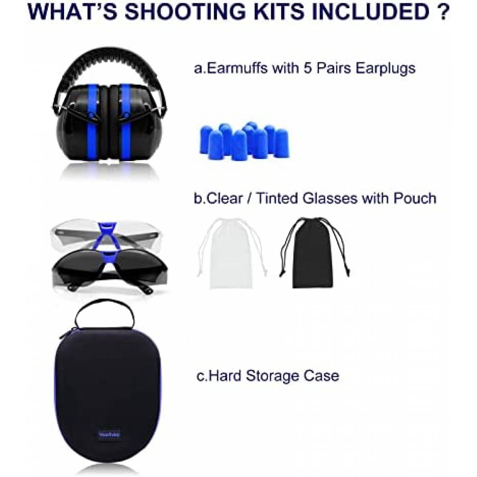 Proteccion Auditiva Para Tiro Con Pistola YEWLTVEP Estuche