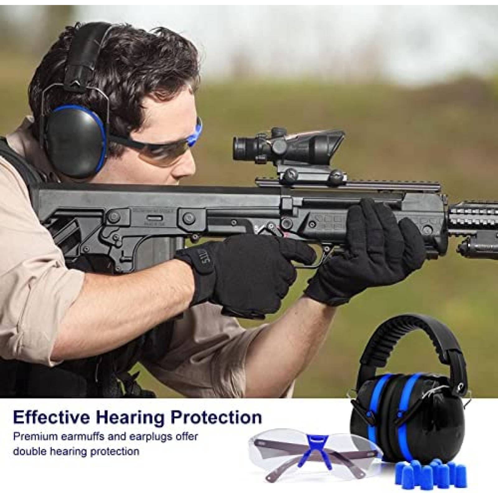 Proteccion Auditiva Para Tiro Con Pistola YEWLTVEP Estuche