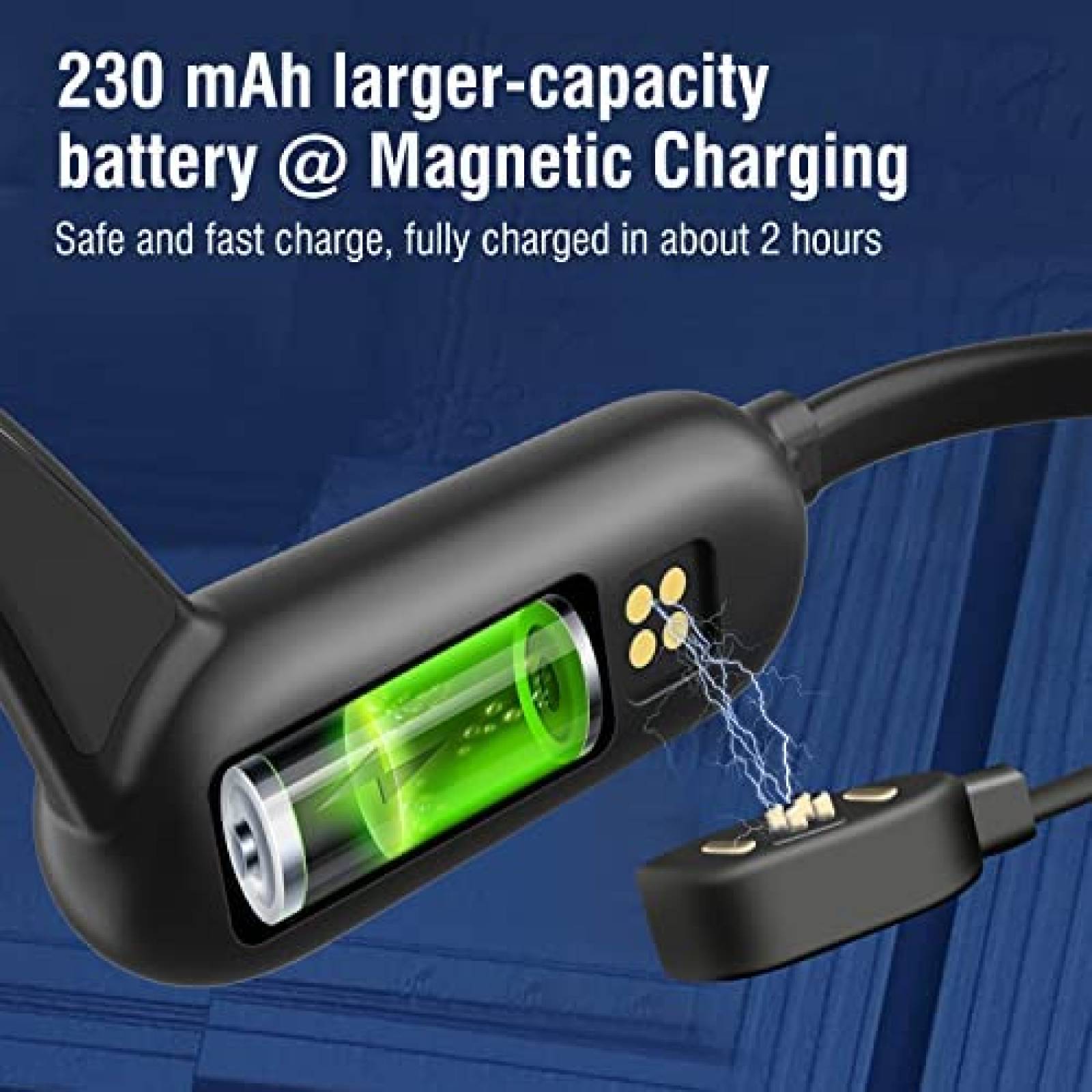 Audifonos Bluetooth HCMOBI IPX8 para Gimnasio -Negro