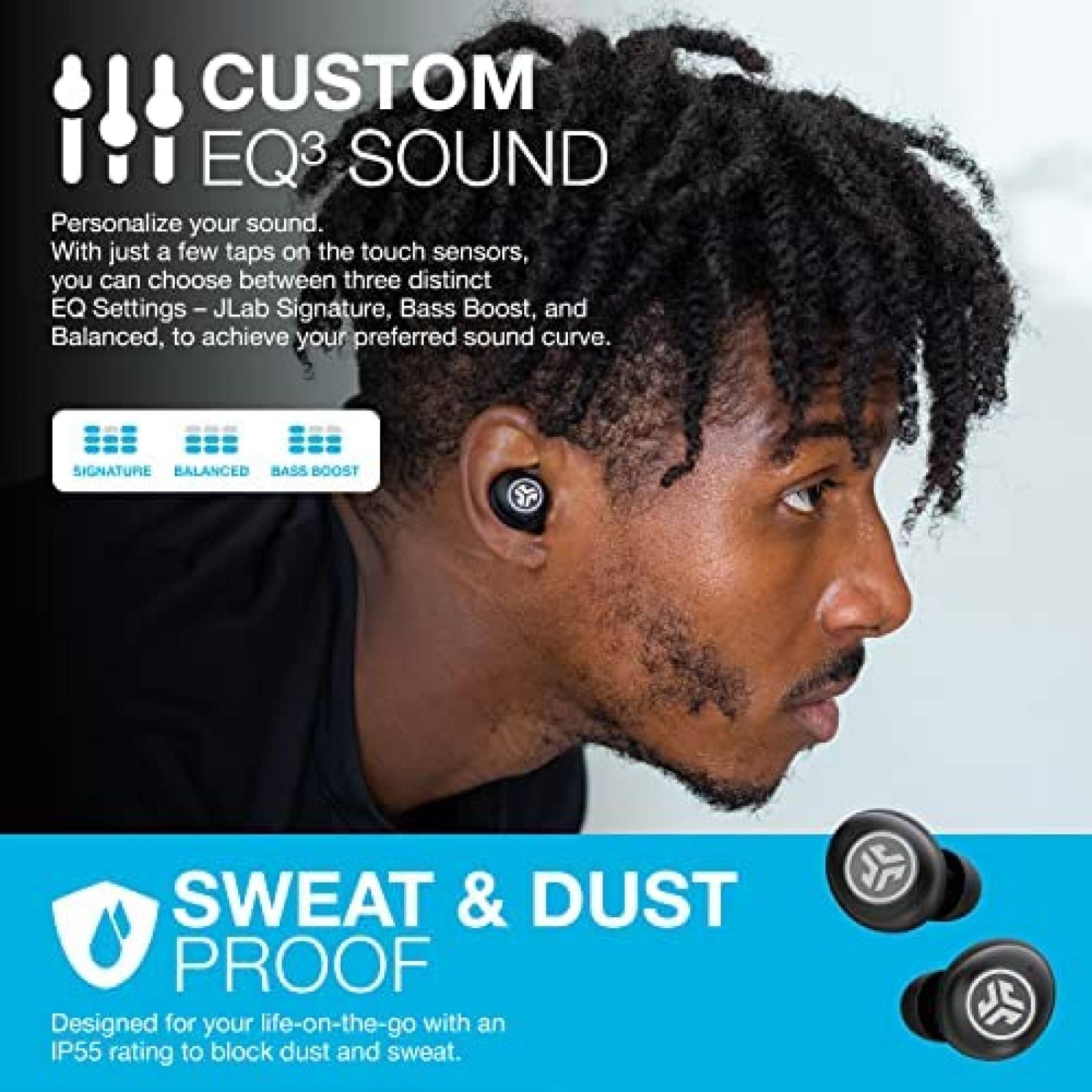 Auriculares JLab JBuds Air Pro Resistencia al Sudor