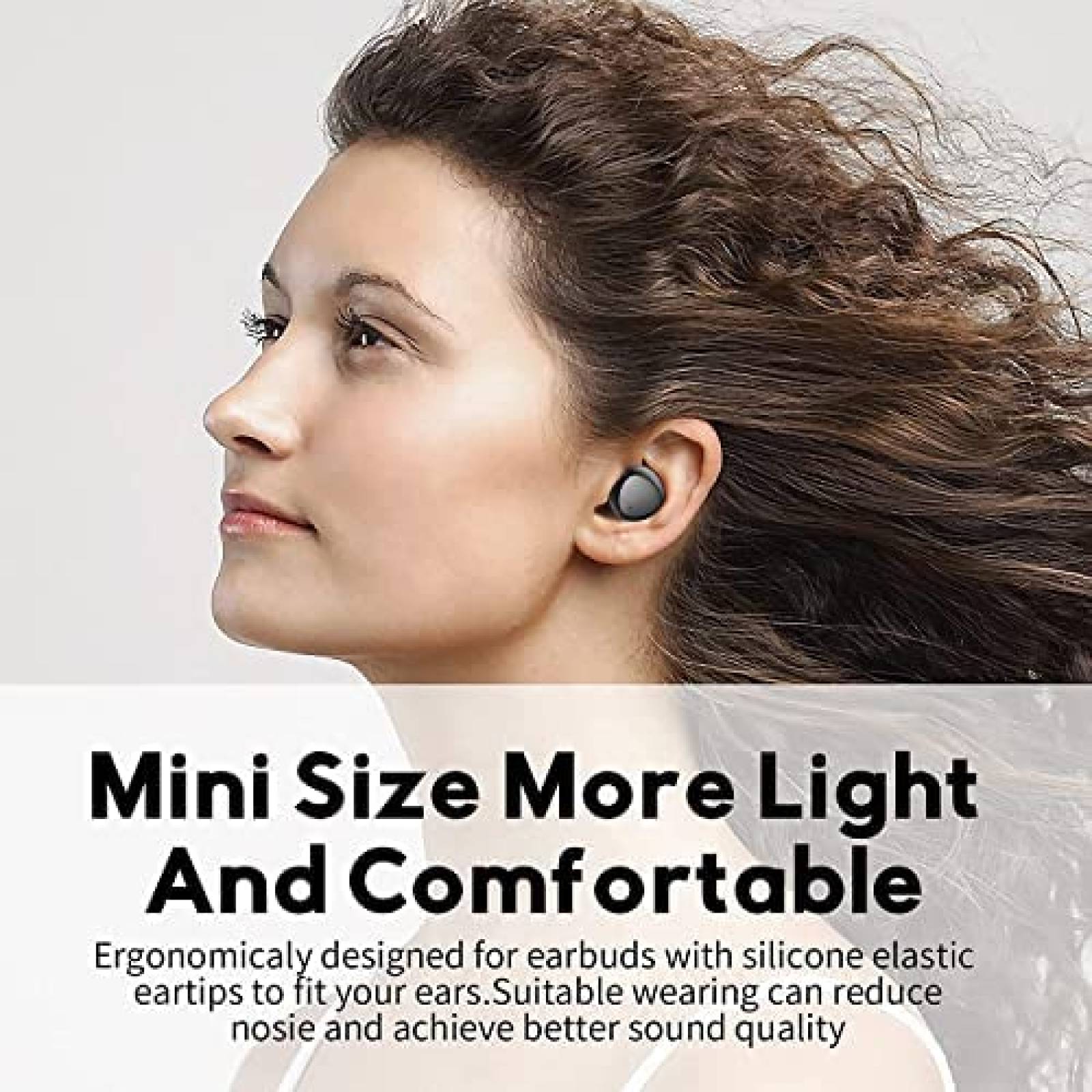 Auriculares Bluetooth Kurdene con Sonido Deep Bass -Negro