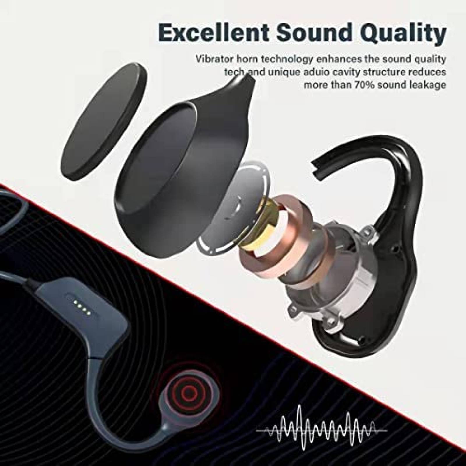 Auriculares De Conduccion osea QoeCyth Resistentes Al Agua
