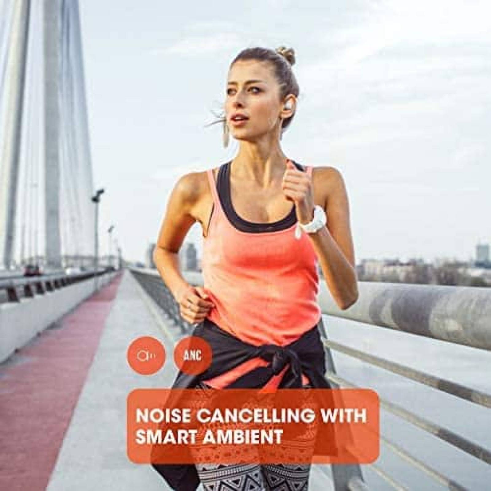 Audifonos JBL Reflect Mini NC IPX7 21H de Bateria -Azul