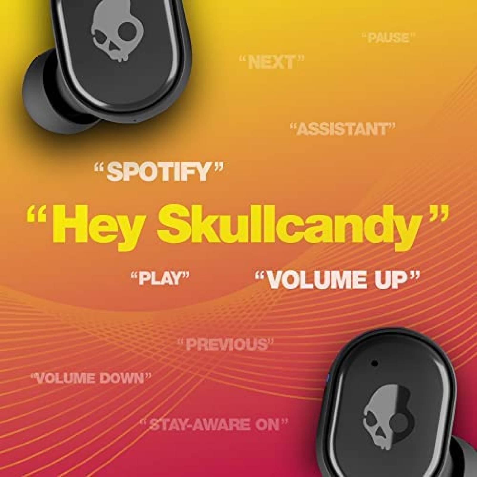 Audífonos Skullcandy Grind Inalámbrico 40hrs IP55 -Negro