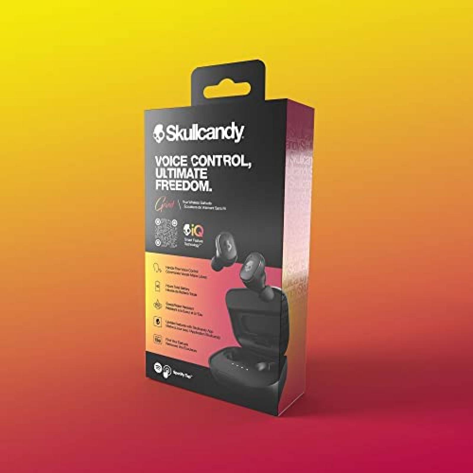 Audífonos Skullcandy Grind Inalámbrico 40hrs IP55 -Negro
