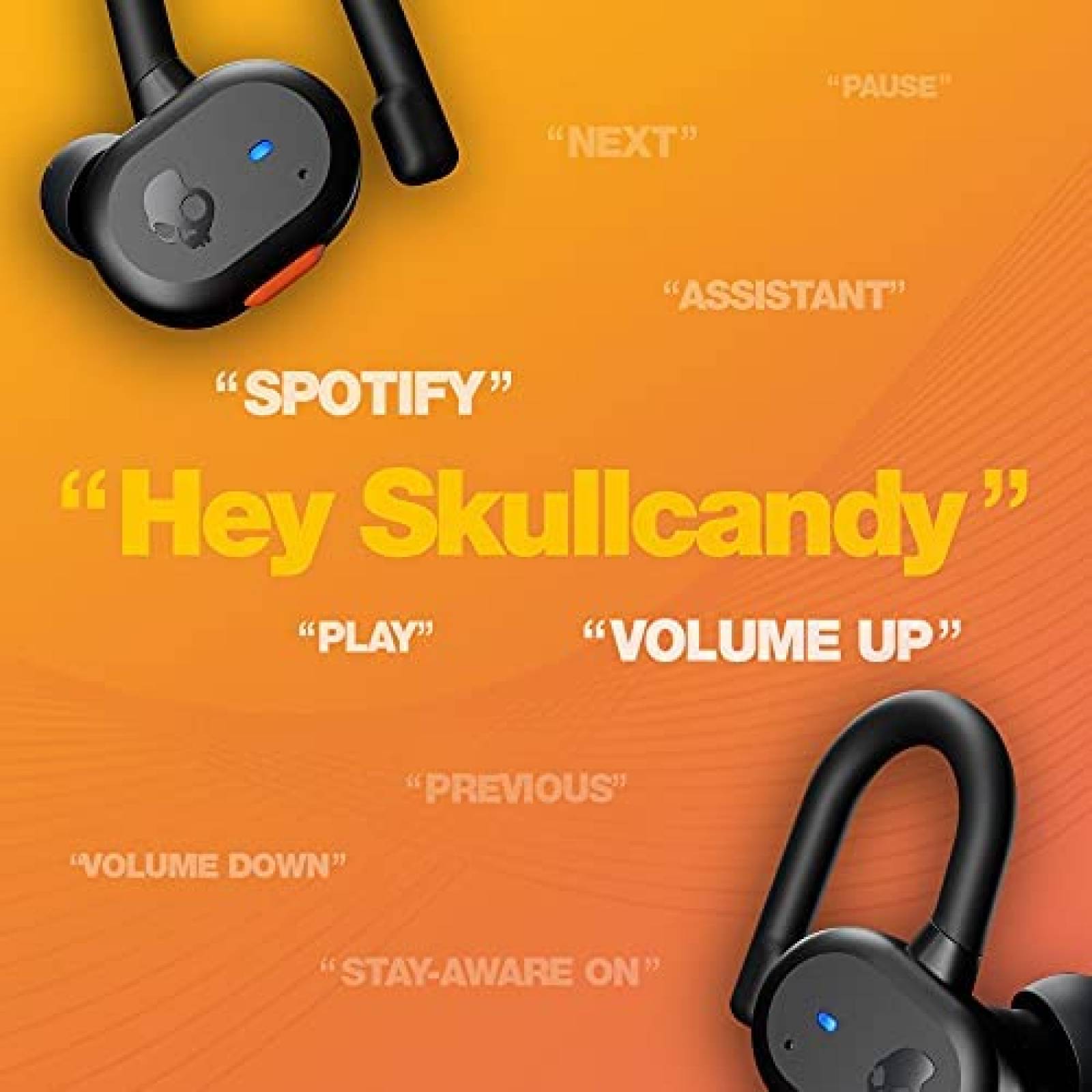 Audífonos Skullcandy Push Active Inalámbrico 44hrs IP55