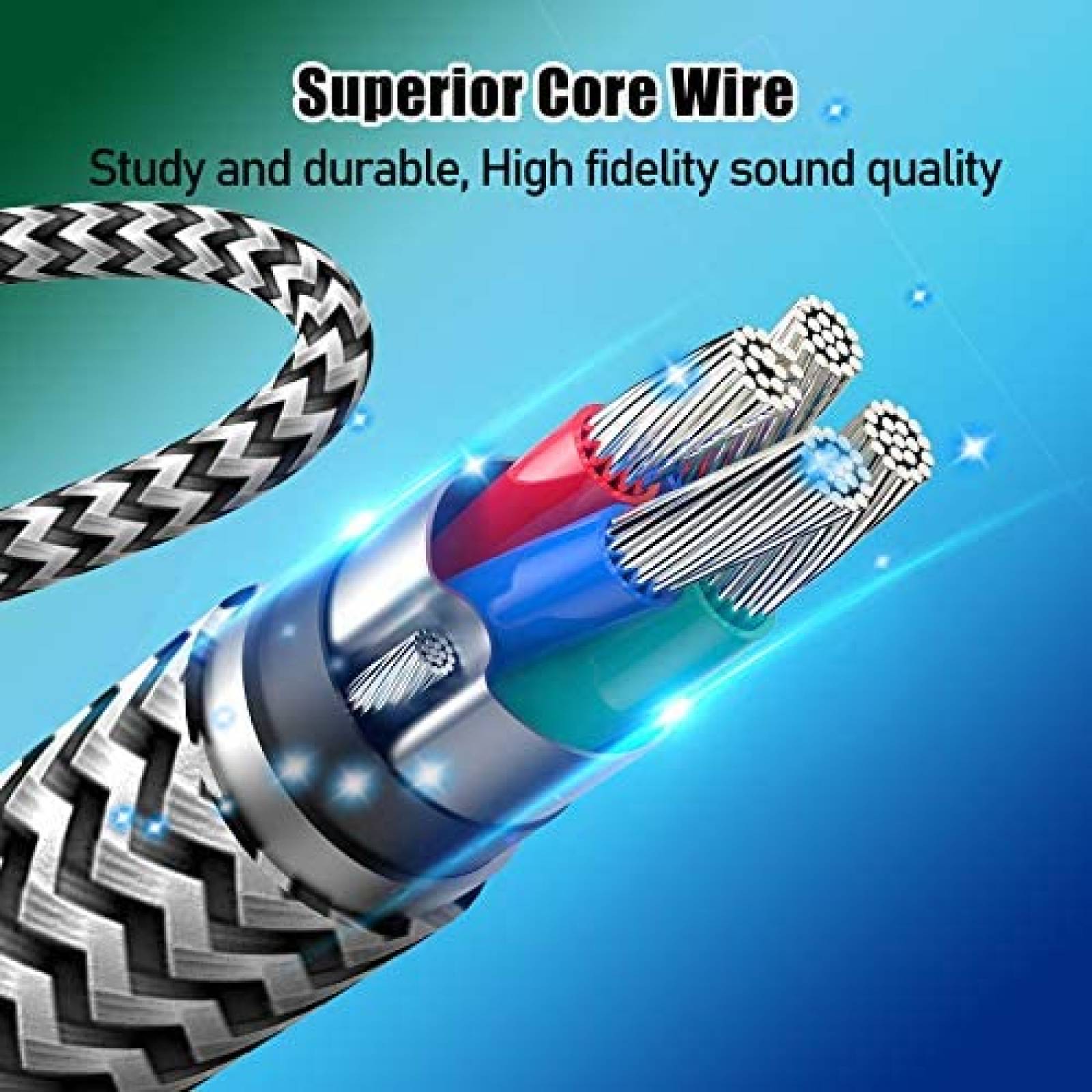 Cable de Repuesto Tonmom para Audífonos Astro A40 -Negro