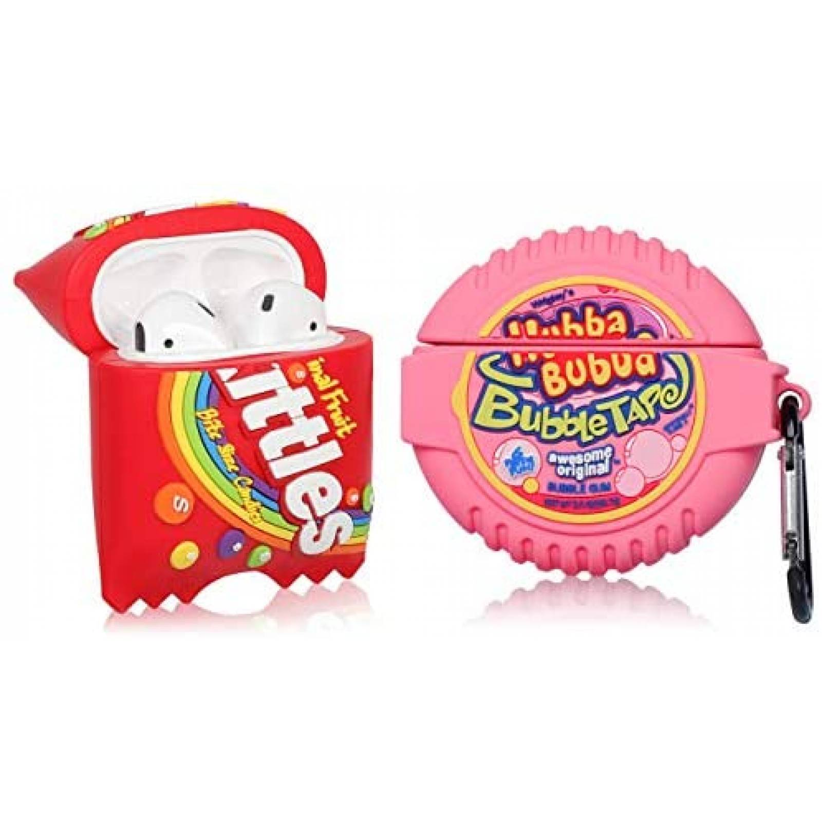 Funda para Airpod 2/1 Lupct Paquete de 2 suave con llavero