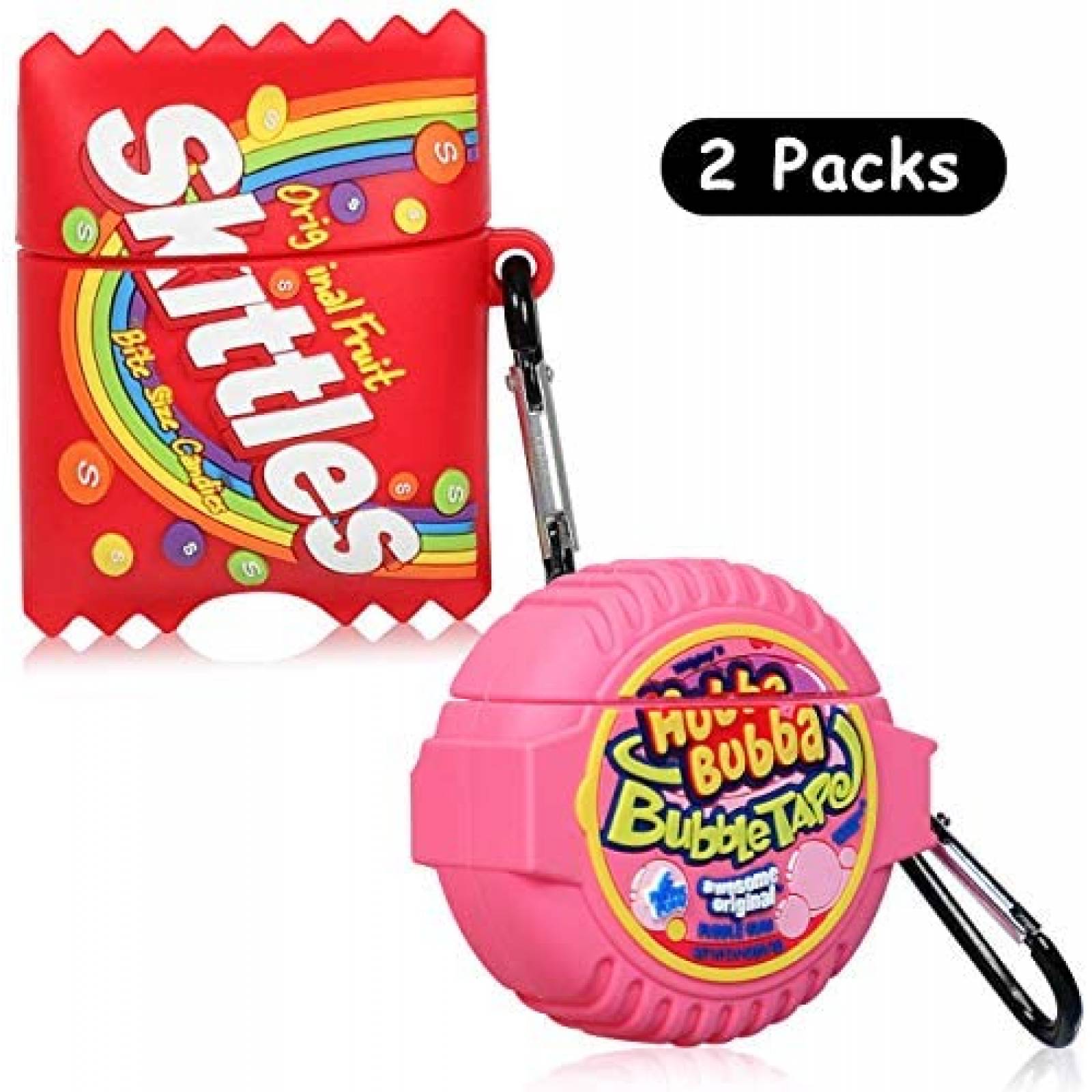 Funda para Airpod 2/1 Lupct Paquete de 2 suave con llavero