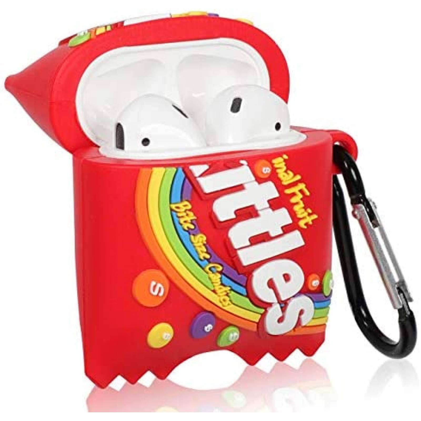 Funda para Airpod 2/1 Lupct Paquete de 2 suave con llavero