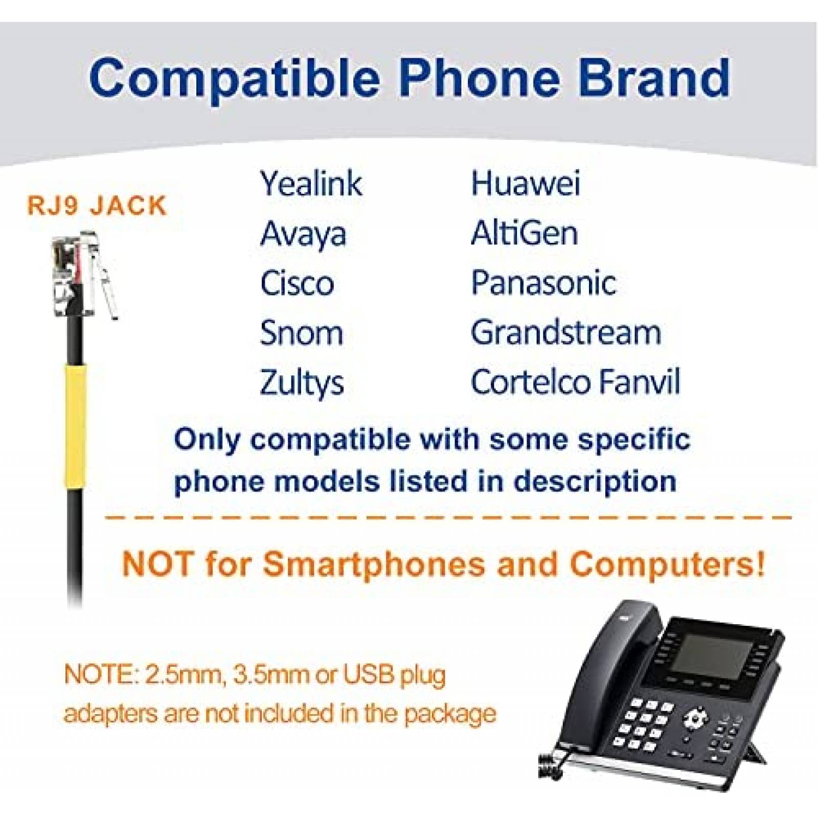Auriculares Wantek Para Telefono RJ9 Cancelacion de Ruido