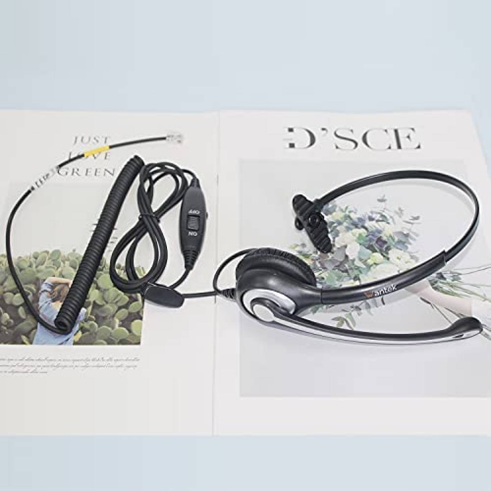 Auriculares Wantek Para Telefono RJ9 Cancelacion de Ruido