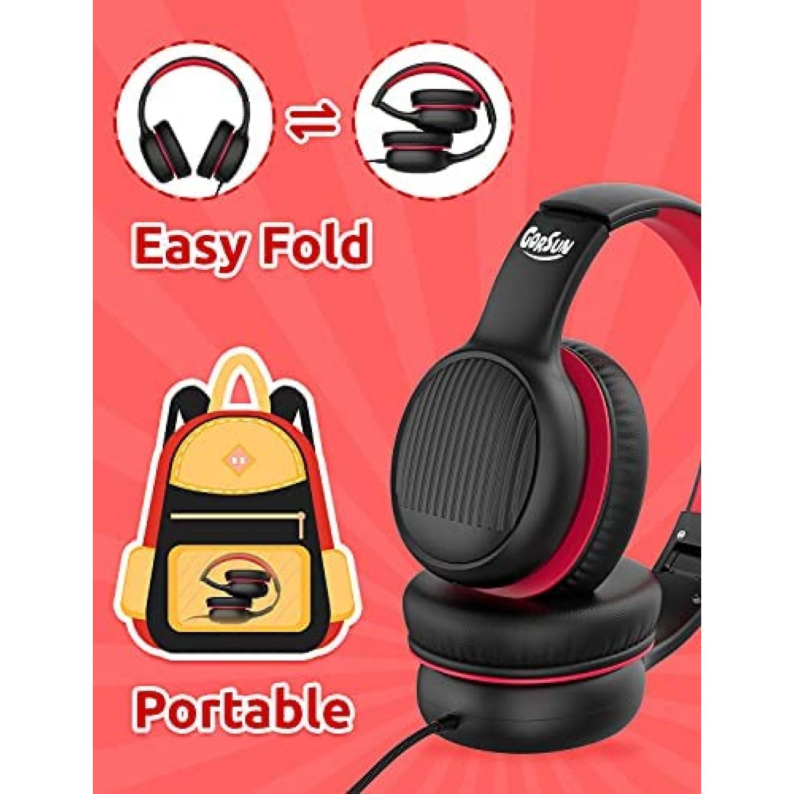 Audifonos Gorsun Premium A66 Volumen Limitado 85dB/94dB