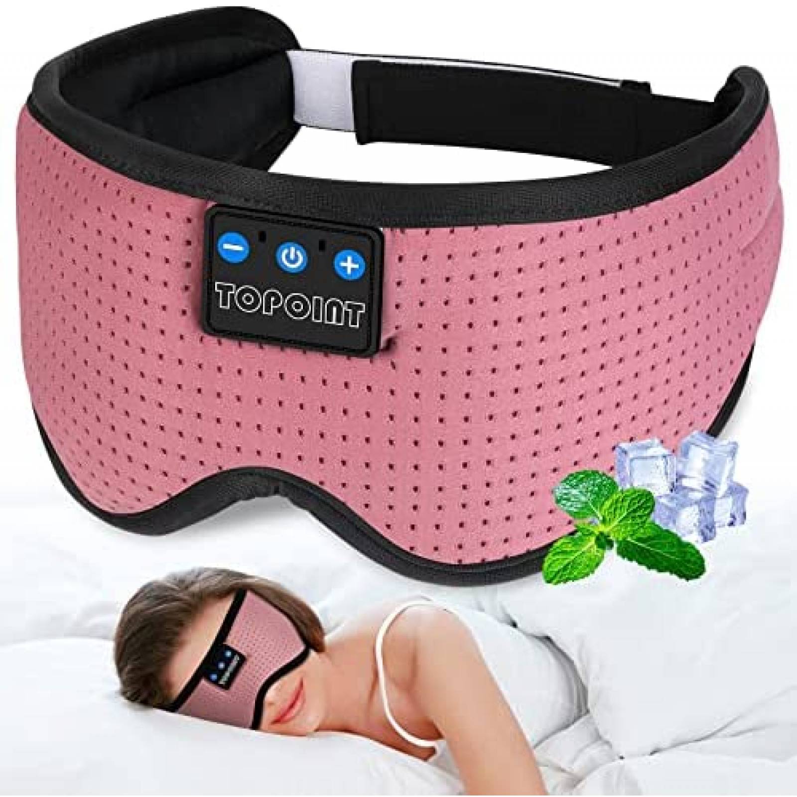 Banda para Dormir Bluetooth TOPOINT Ajustable -Rosa