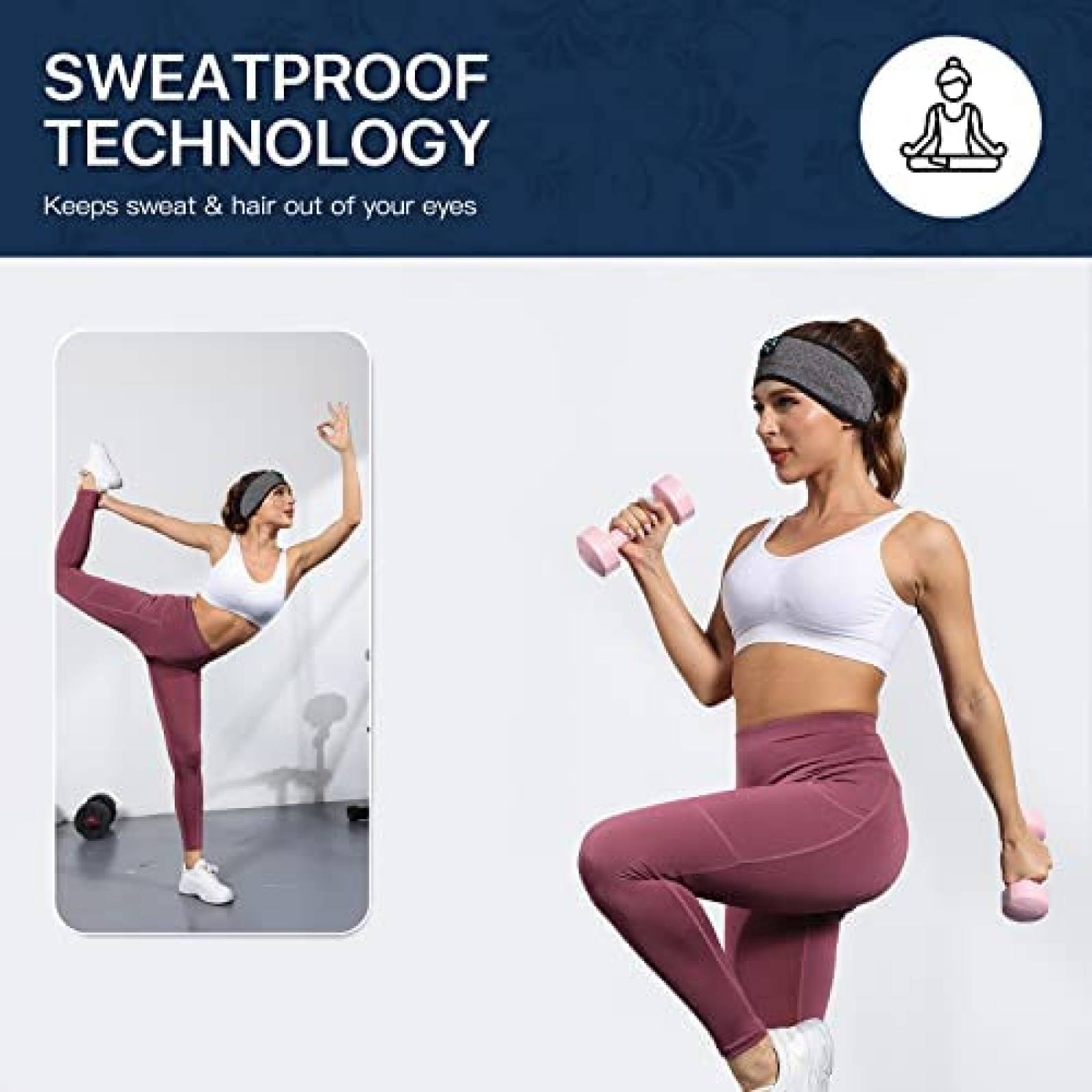 Banda para Dormir Bluetooth Perytong PTL11 Ajustable -Gris