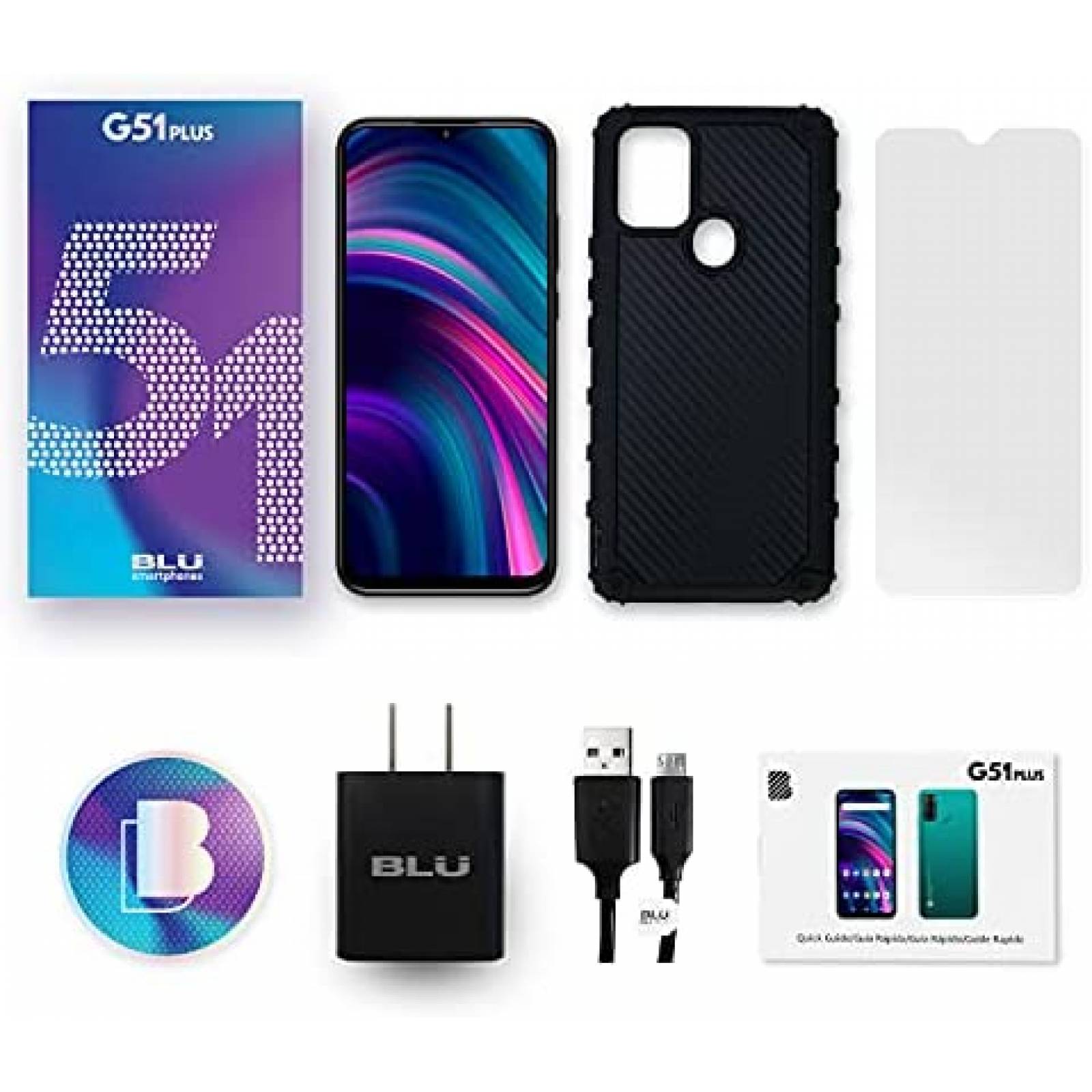 Celular Desbloqueado BLU G51 Plus 6.5'' 4/64GB -Negro