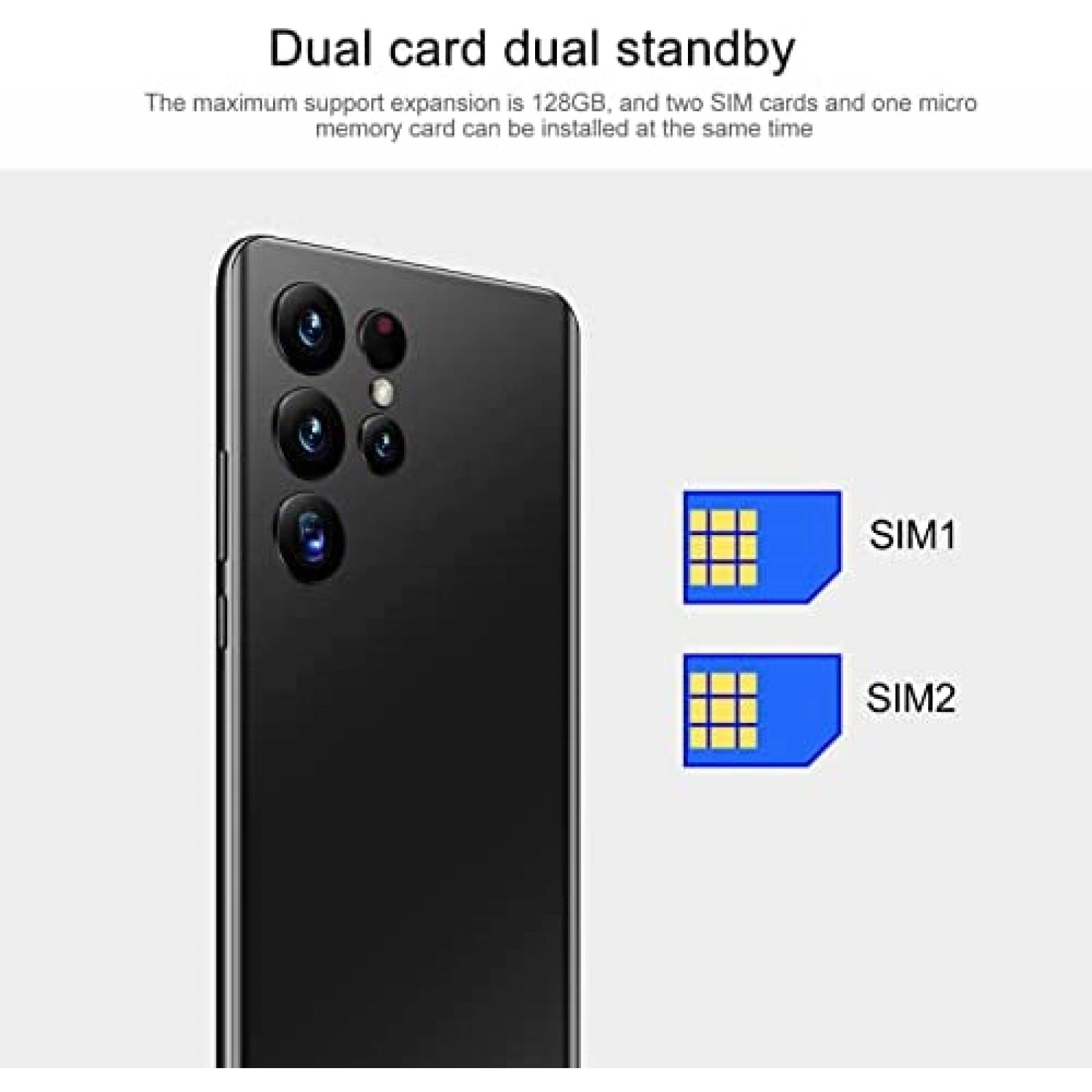 Celular Yoidesu S22 7.3'' 4G RAM 64G ROM Desbloqueado -Negro