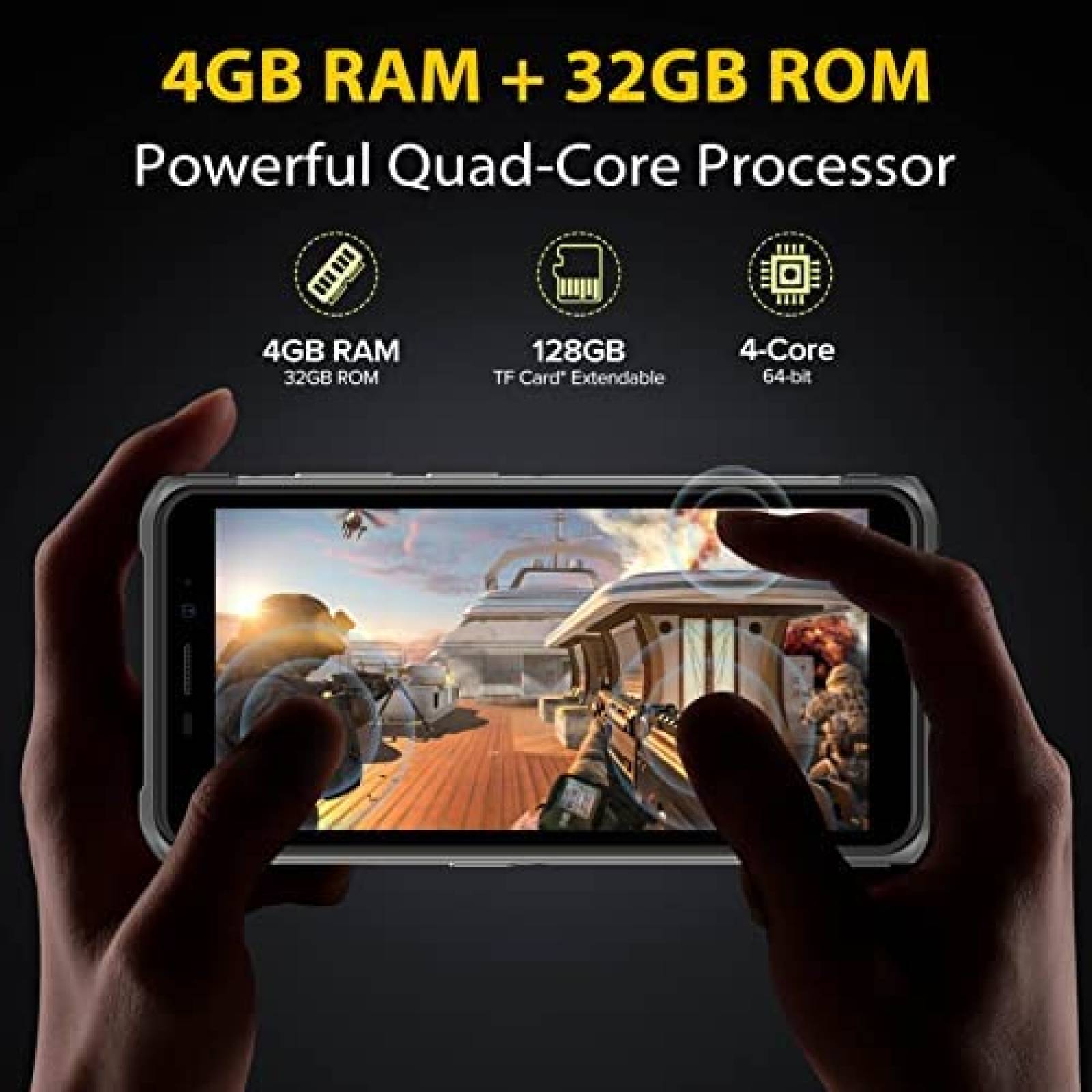 Celular Ulefone Armor X10 5.45'' 4GB+32GB 13MP -Negro