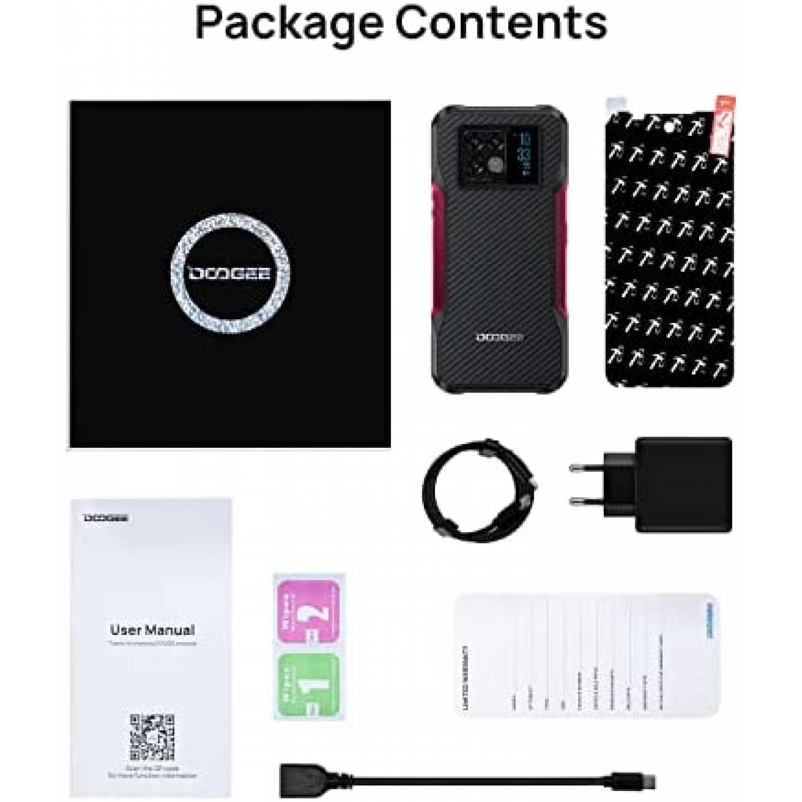 Celular DOOGEE V20 6.43'' 8GB+256GB 64MP+20MP -Negro