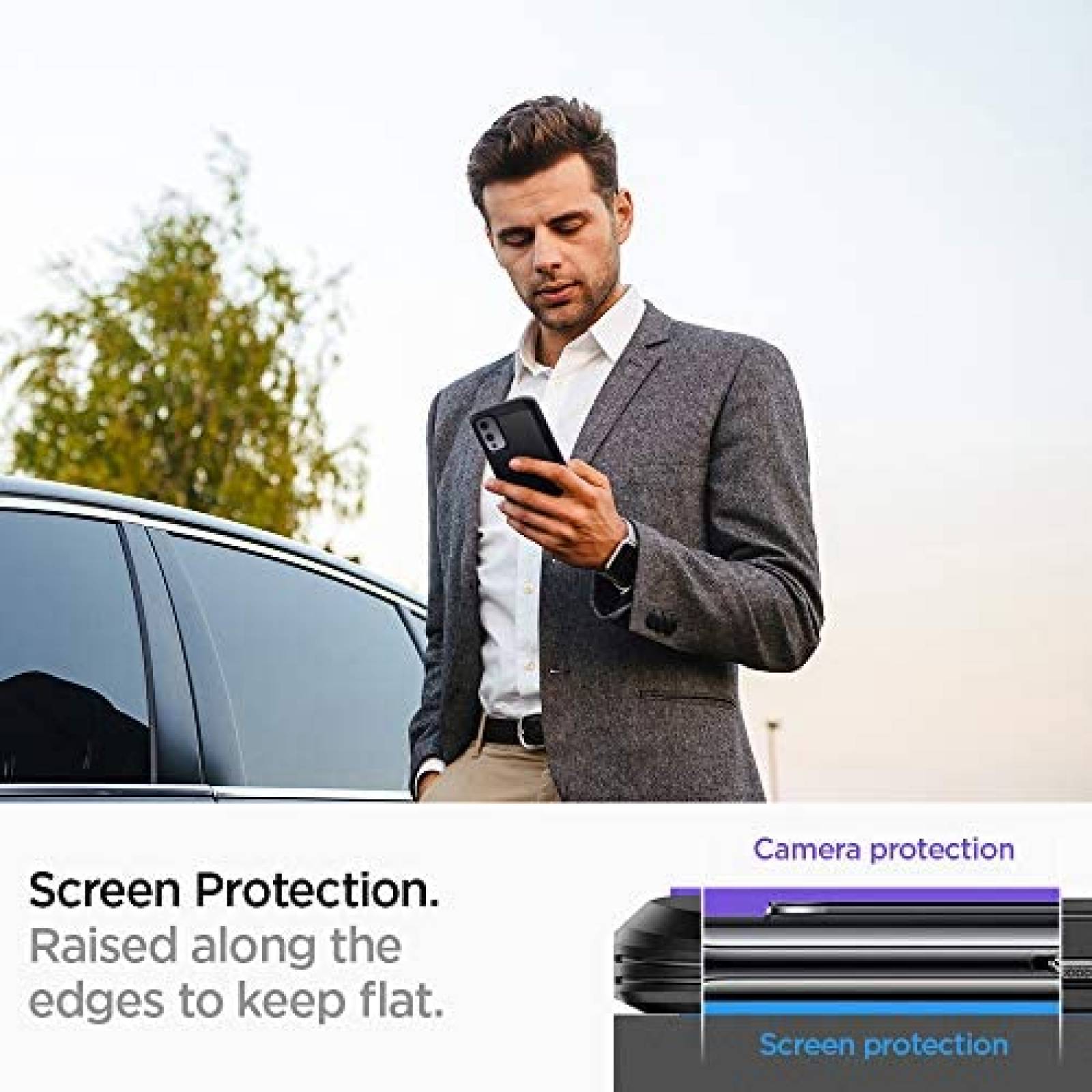 Funda Spigen Tough Armor para OnePlus 9 Case 5G -Negro