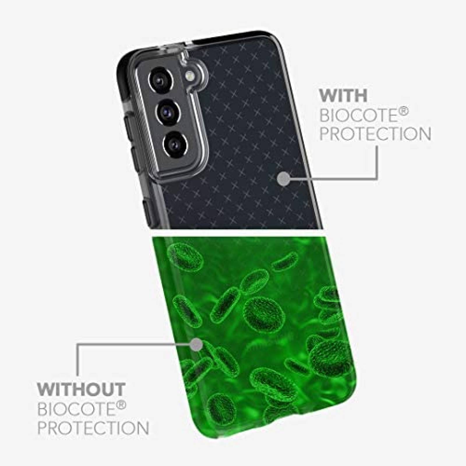 Funda tech21 EvoWallet para Samsung S21 Ultra 5G -Negro